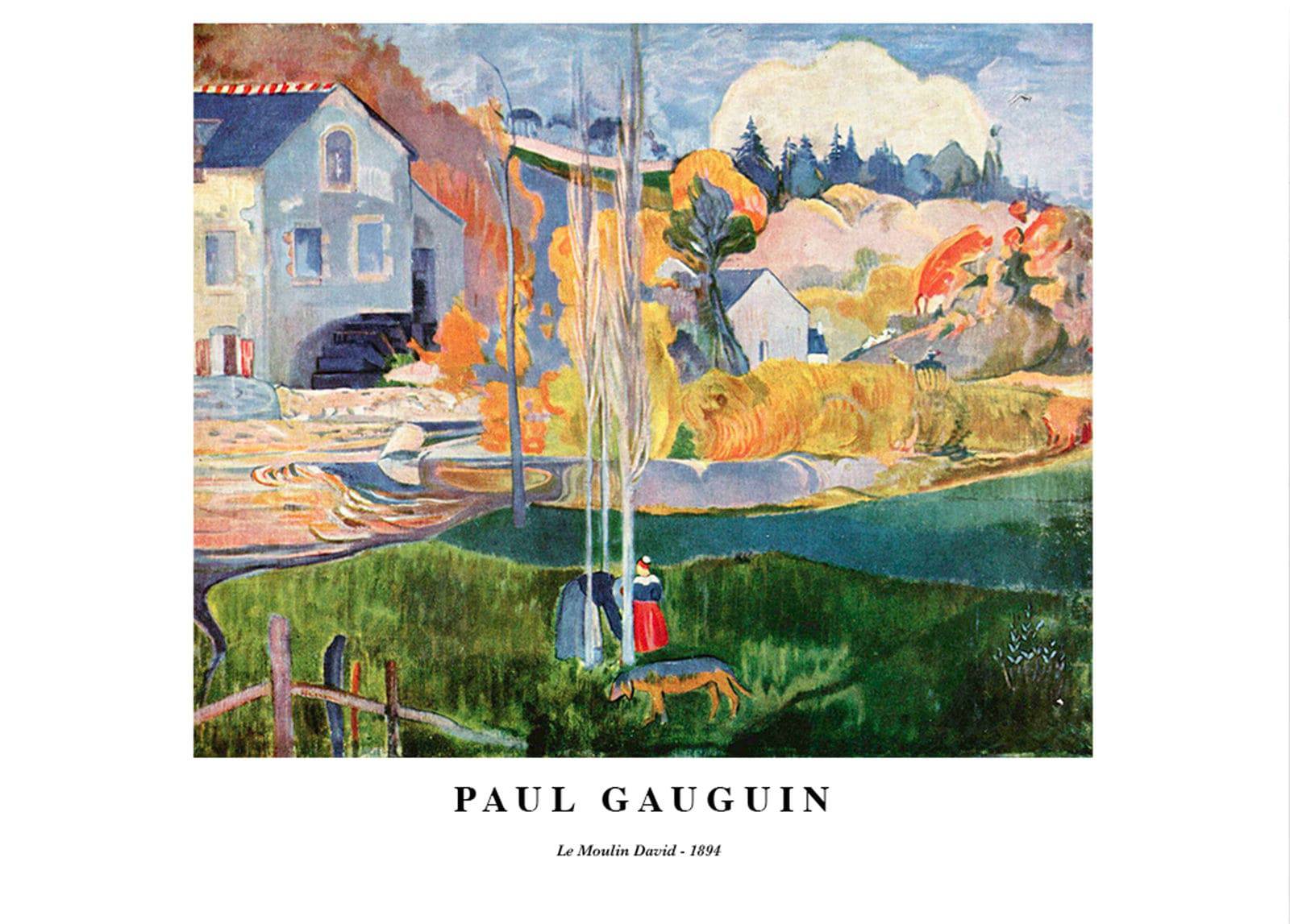"Paul Gauguin - Le Moulin David Poster"