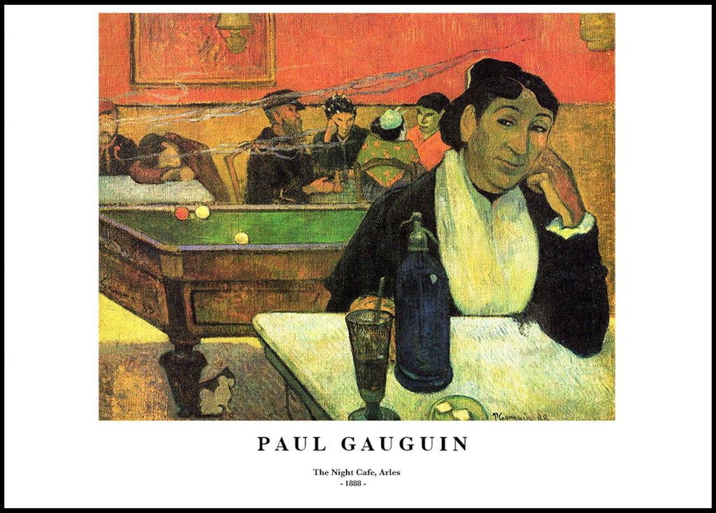"Paul Gauguin - The Night Cafe Arles Poster"