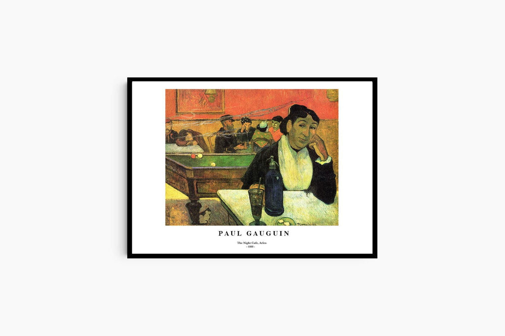 "Paul Gauguin - The Night Cafe Arles Poster"