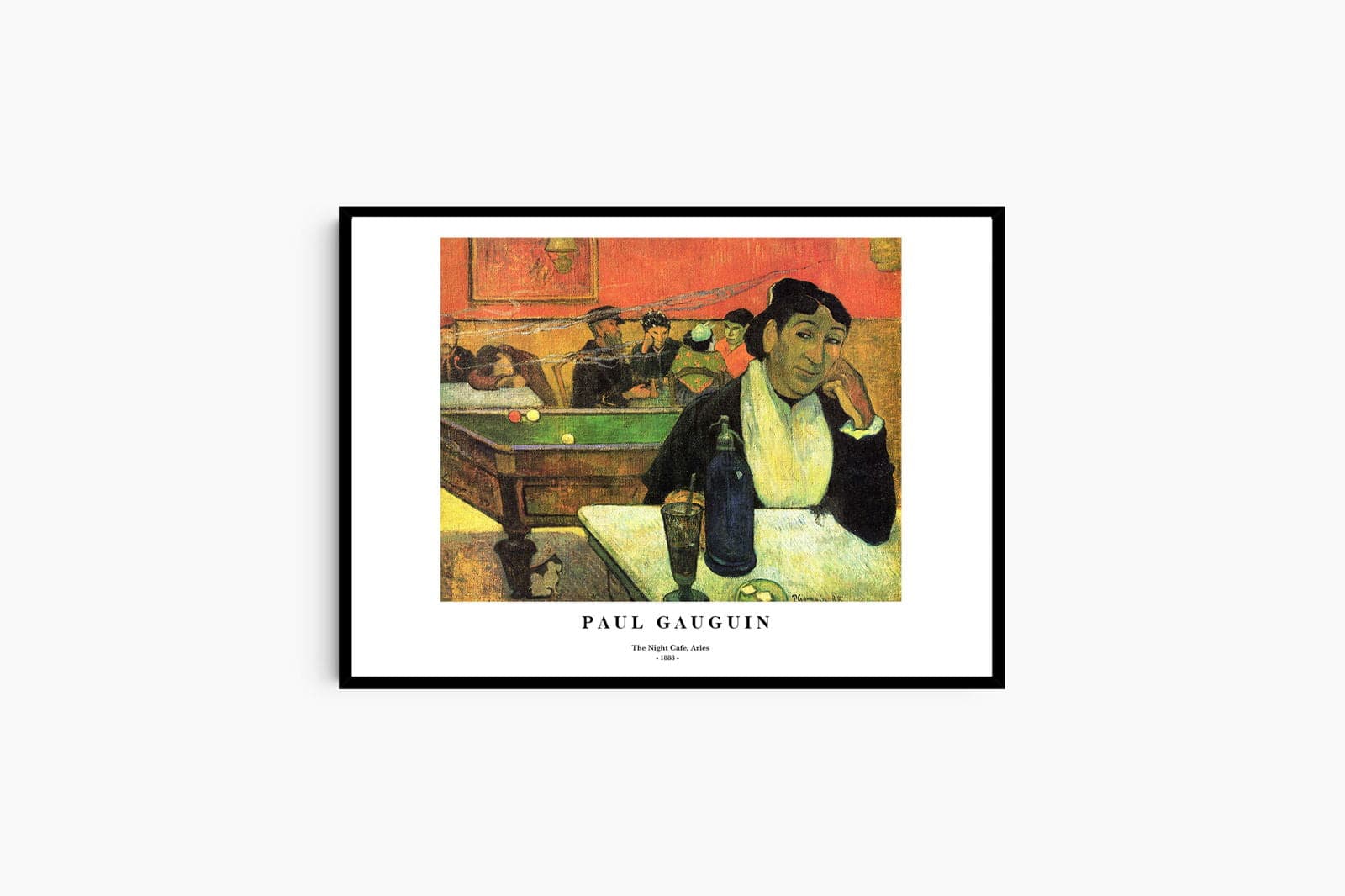 "Paul Gauguin - The Night Cafe Arles Poster"