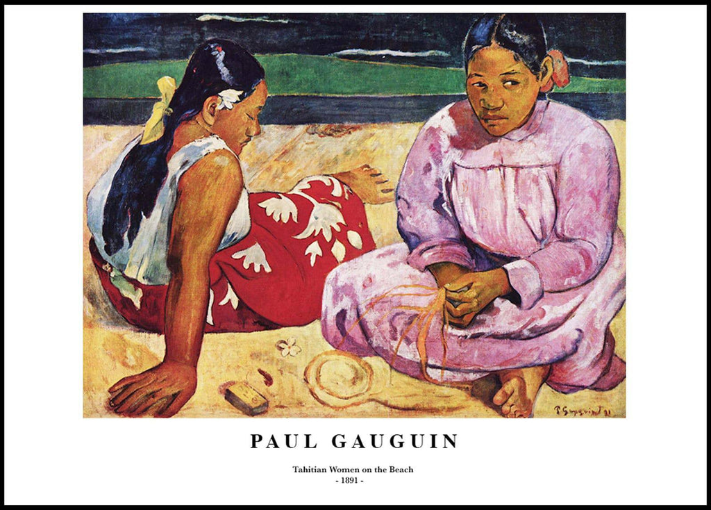 "Paul Gauguin - Tahitian Woman on the Beach Poster"