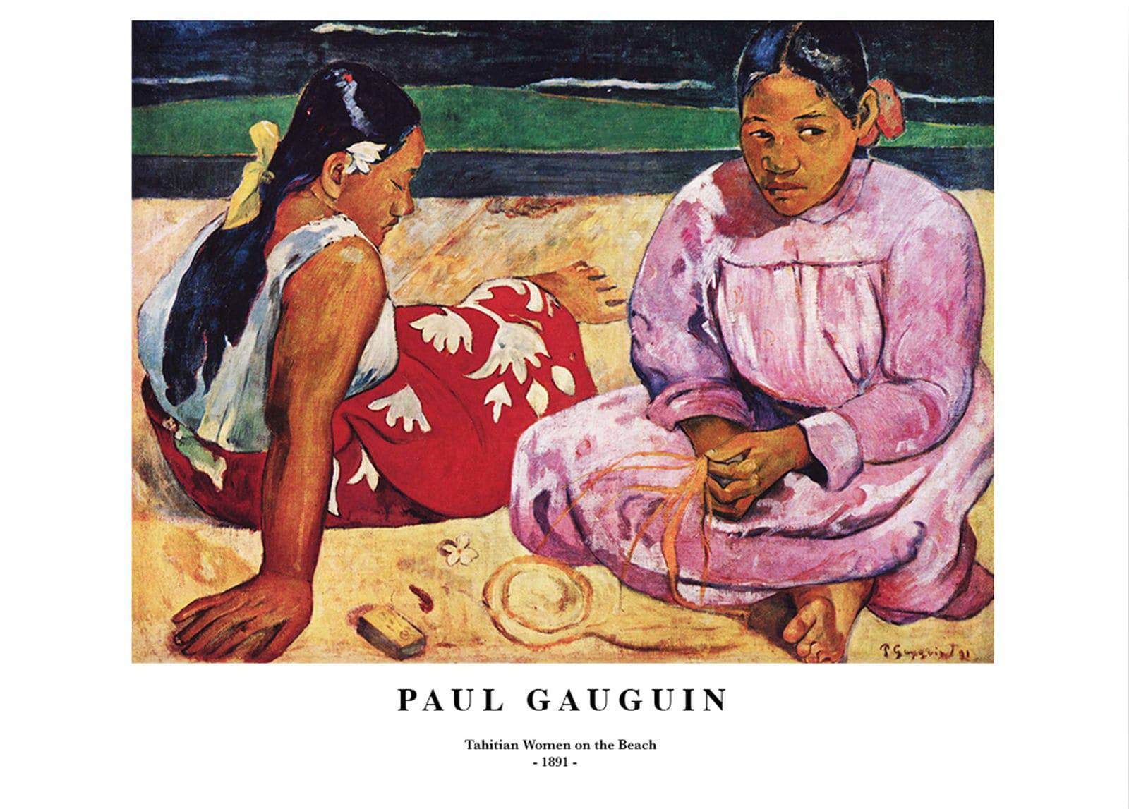 "Paul Gauguin - Tahitian Woman on the Beach Poster"