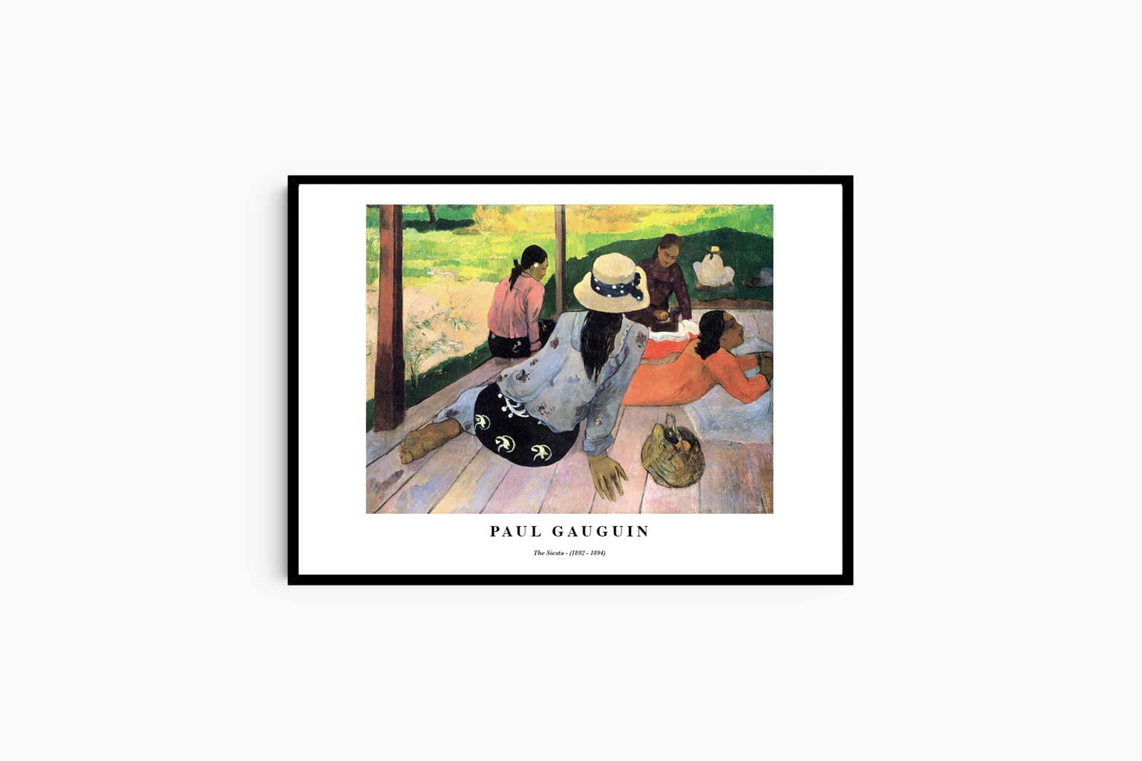 "Paul Gauguin - The Siesta Poster"