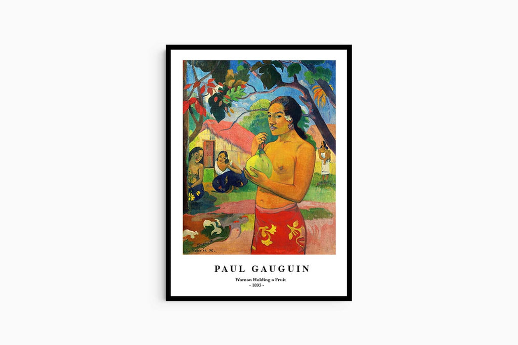 "Paul Gauguin - Woman Holding a Fruit Poster"