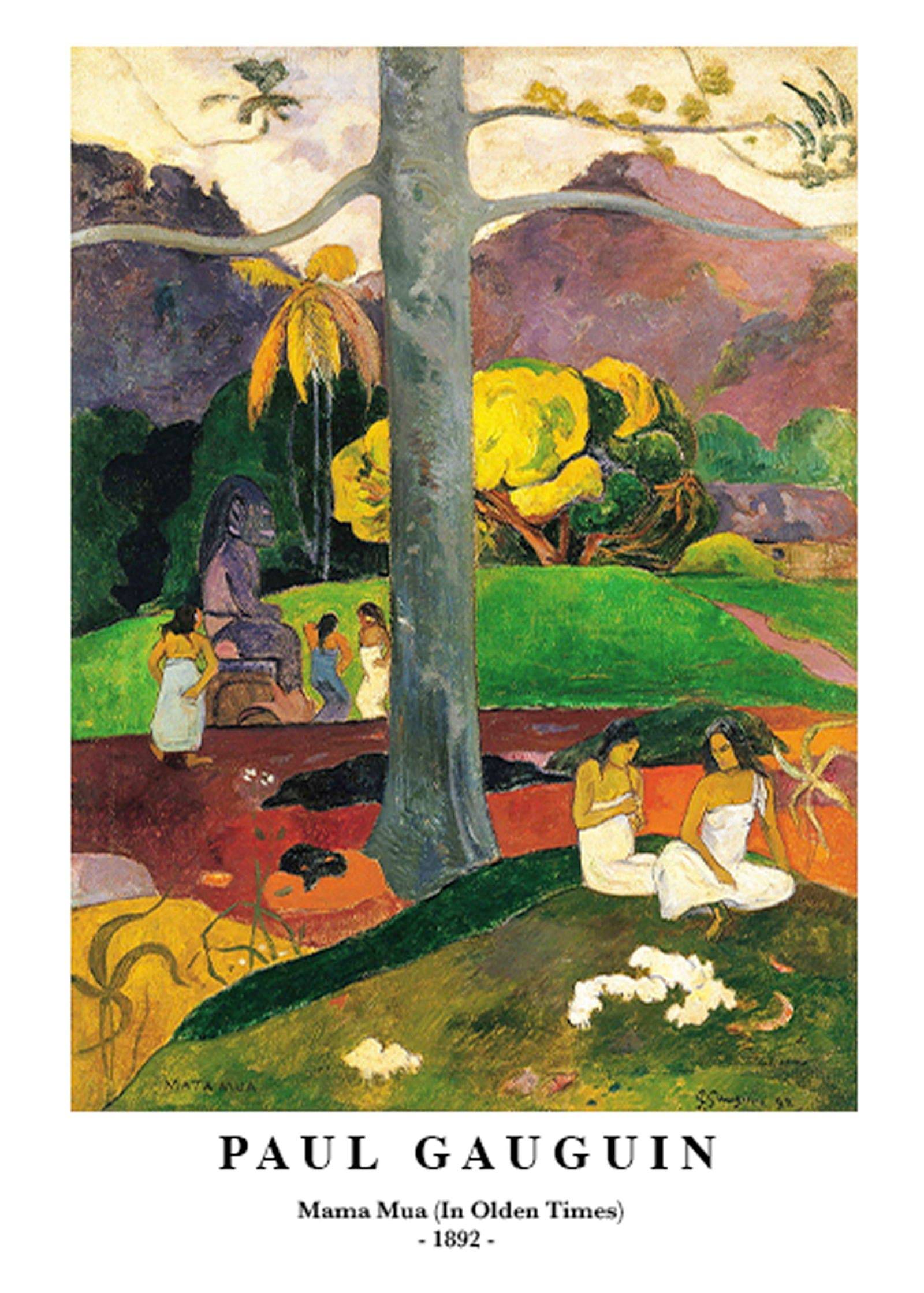 "Paul Gauguin - Mama Mua (In Olden Times) Poster"