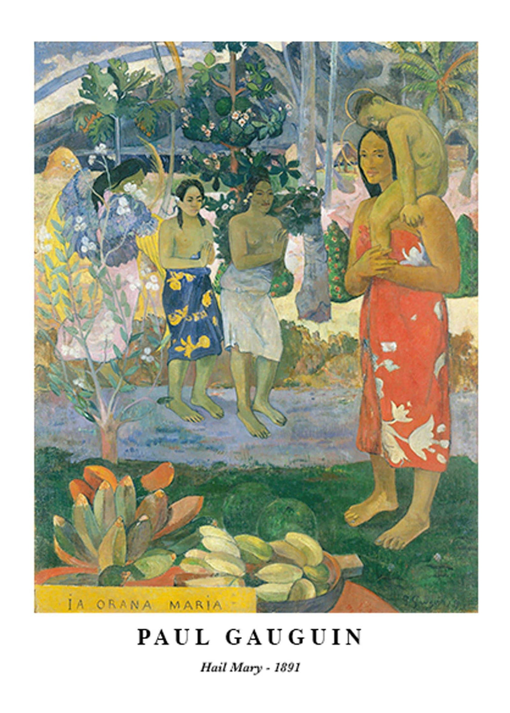 "Paul Gauguin - Hail Mary Poster"