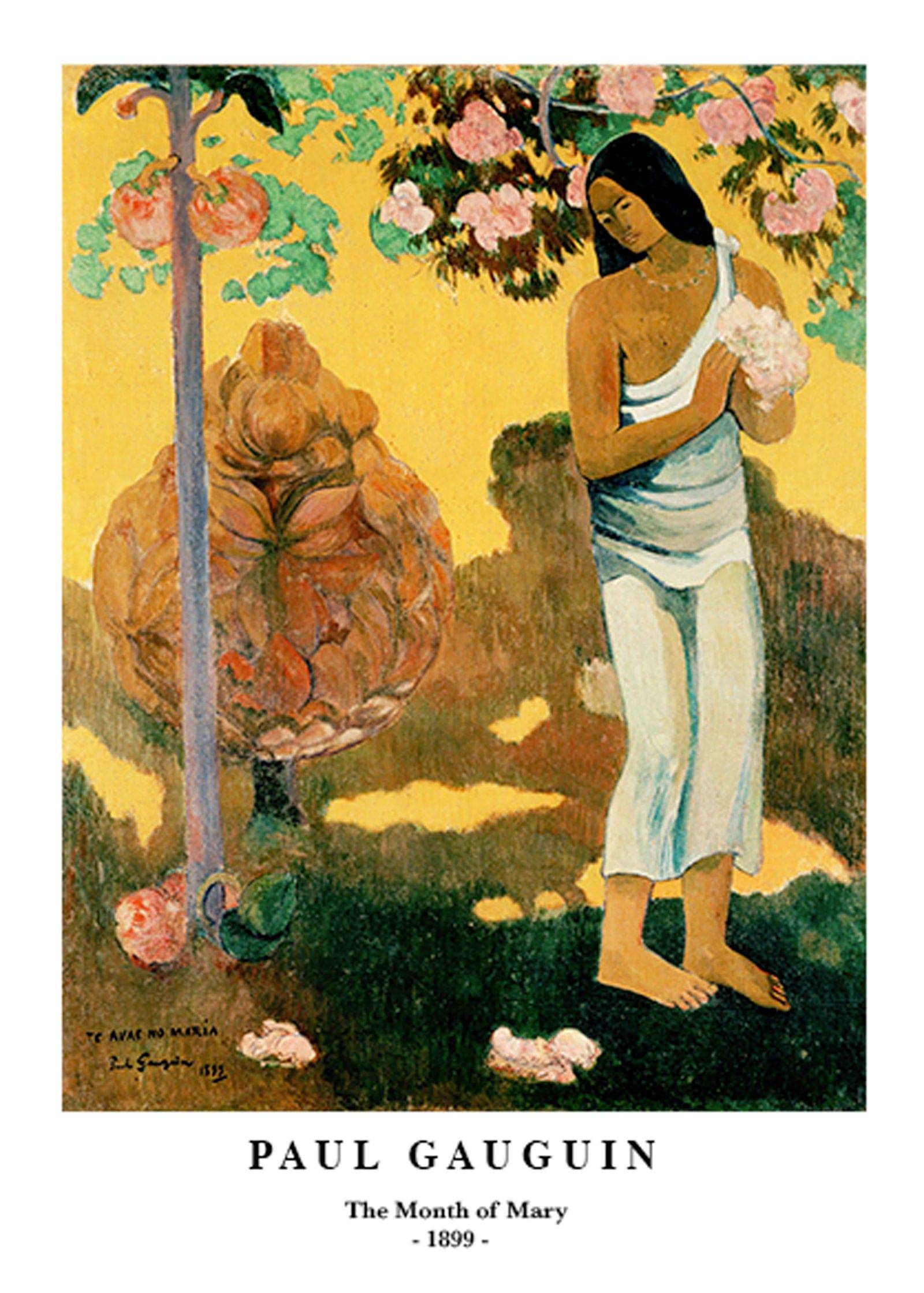 "Paul Gauguin - The Month of Mary Poster"