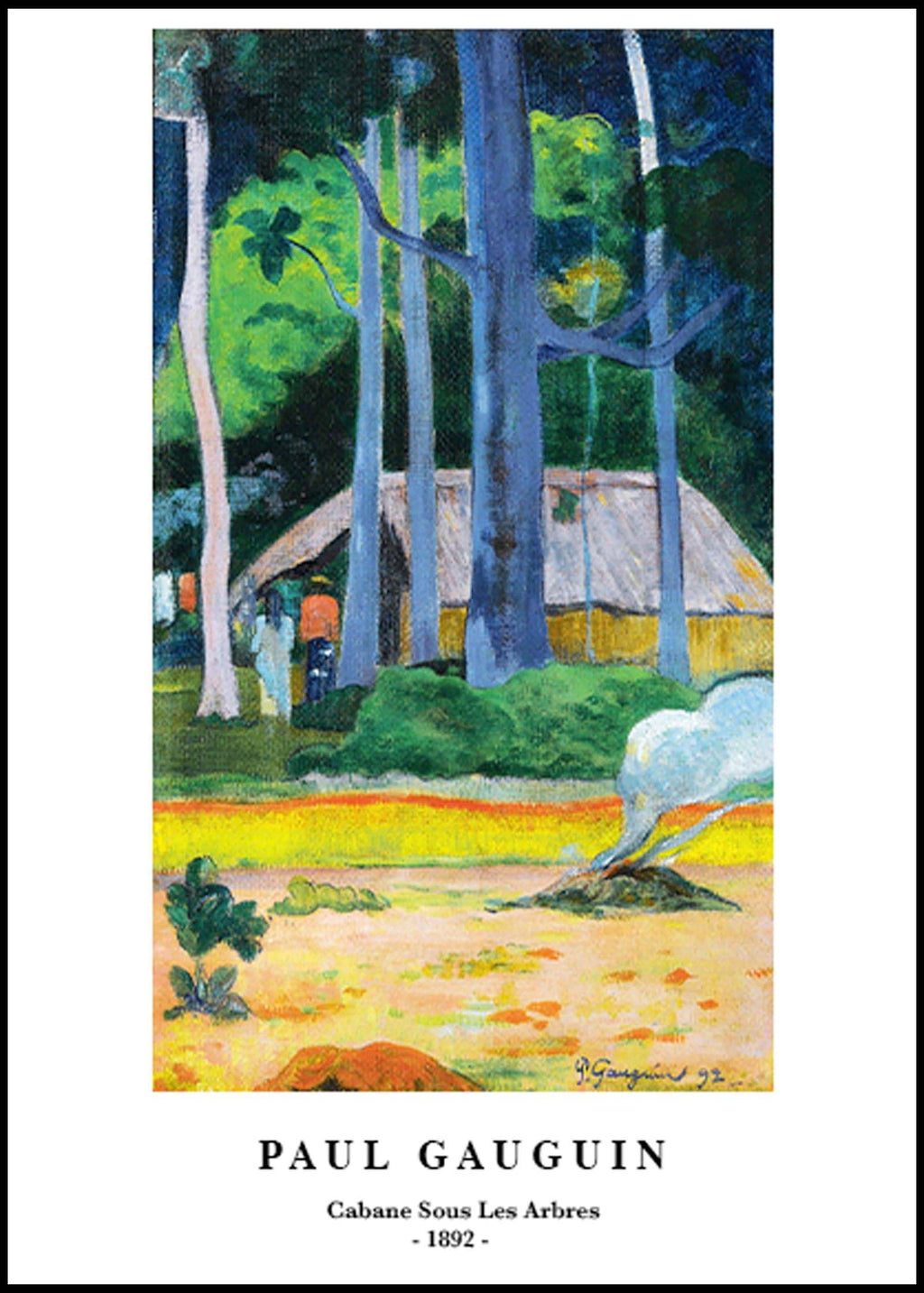 "Paul Gauguin - Cabane Sous Les Arbes Poster"