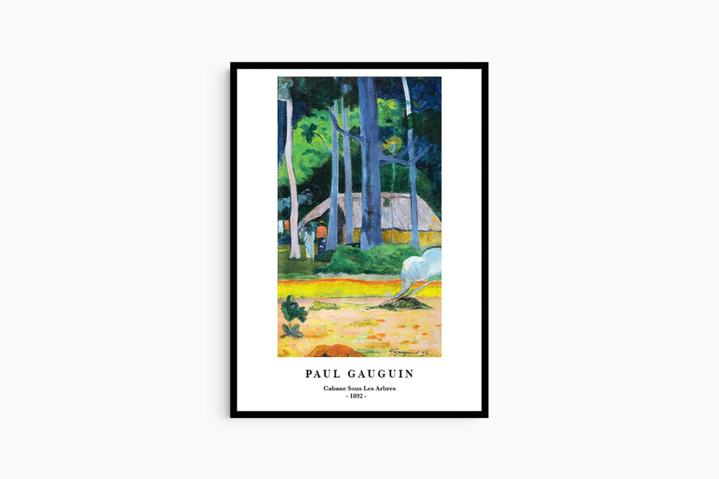 "Paul Gauguin - Cabane Sous Les Arbes Poster"