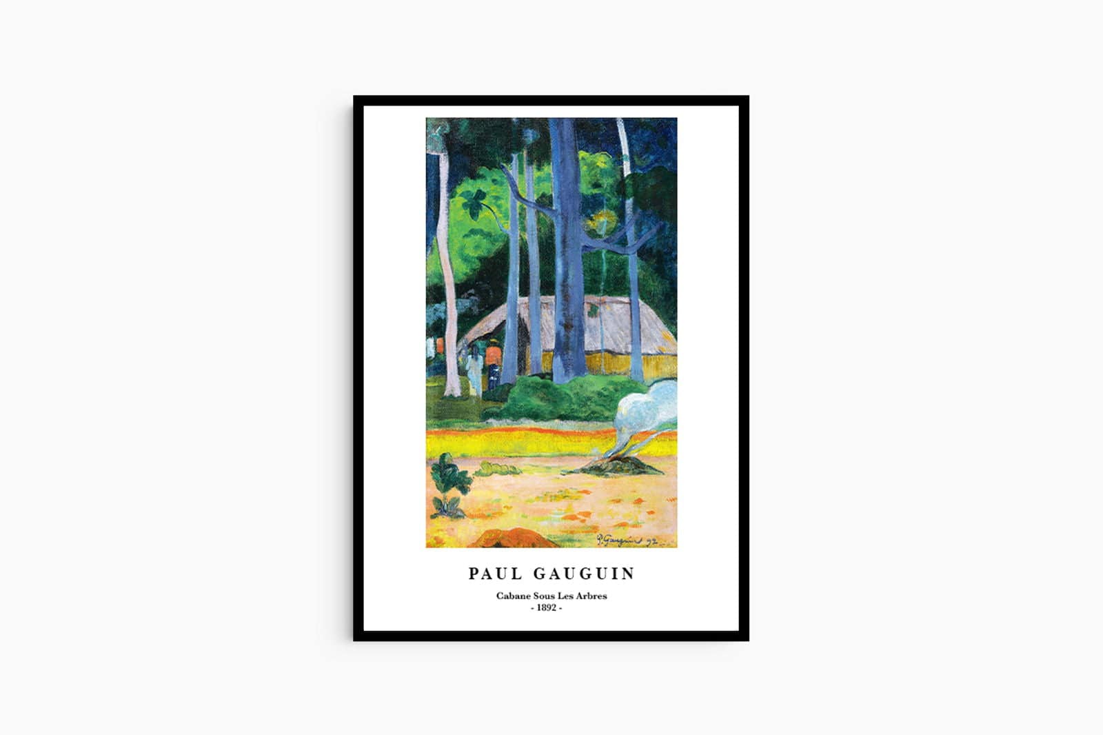 "Paul Gauguin - Cabane Sous Les Arbes Poster"