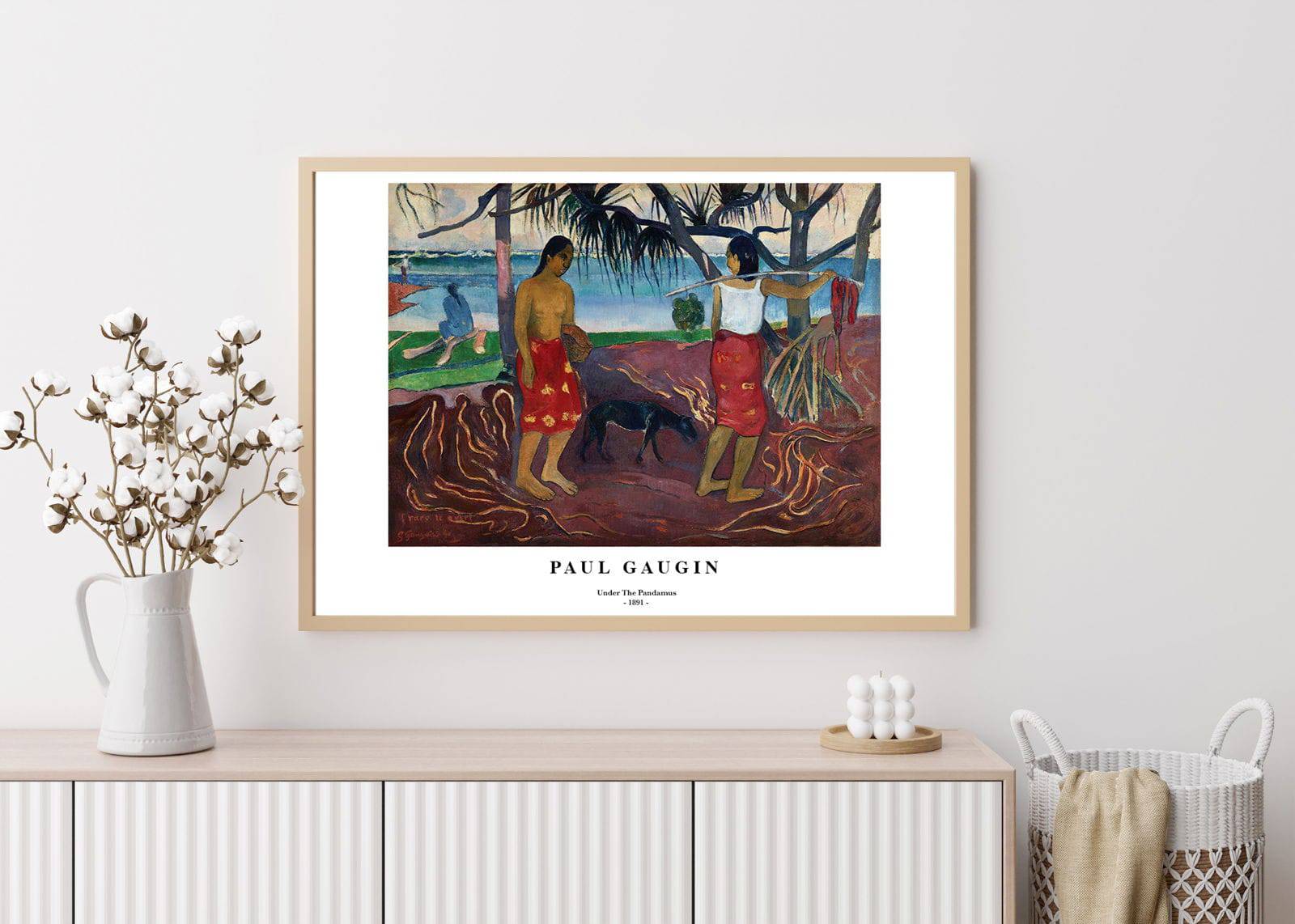 "Paul Gauguin - Under The Pandamus Poster"