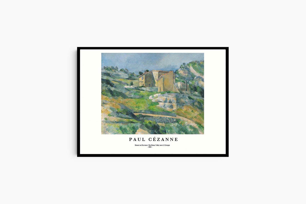 "Paul Cezanne - Houses in Provence: The Riaux Valley near L'Estaque Poster - Hakyarts"
