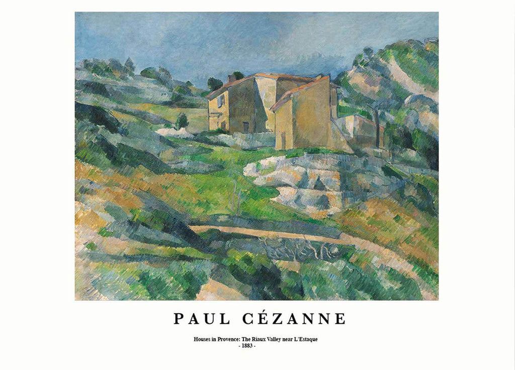 "Paul Cezanne - Houses in Provence: The Riaux Valley near L'Estaque Poster - Hakyarts"