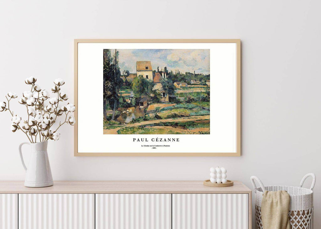 "Paul Cezanne - Le Moulin sur la Couleuvre √† Pontoise Poster - Hakyarts"