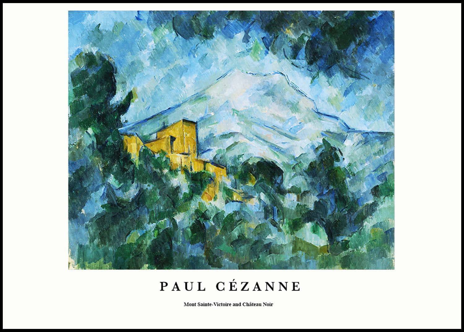 "Paul Cezanne - Mont Sainte-Victoire and Chateau Noir Poster"