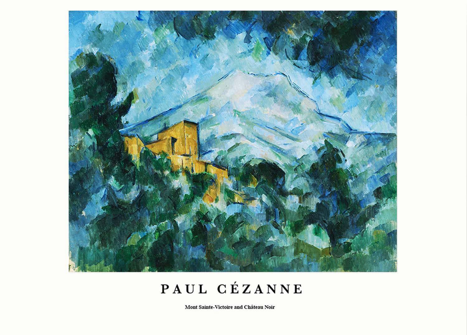 "Paul Cezanne - Mont Sainte-Victoire and Chateau Noir Poster"