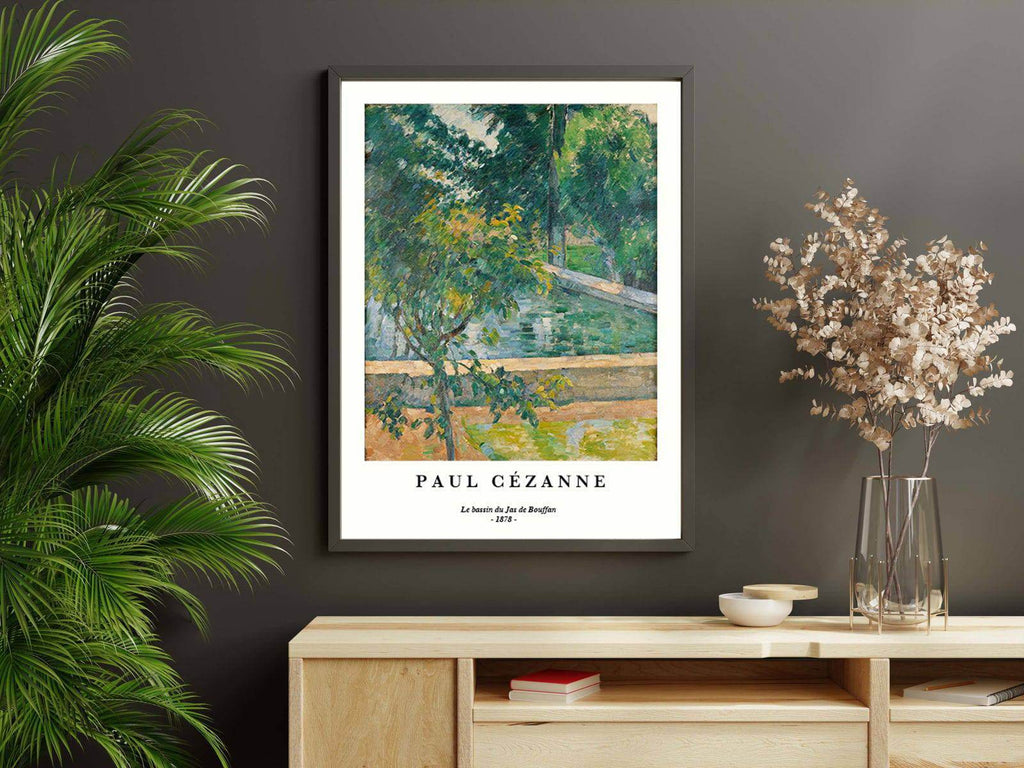 "Paul Cezanne - Le Bassin du Jas de Bouffan Poster - Hakyarts"