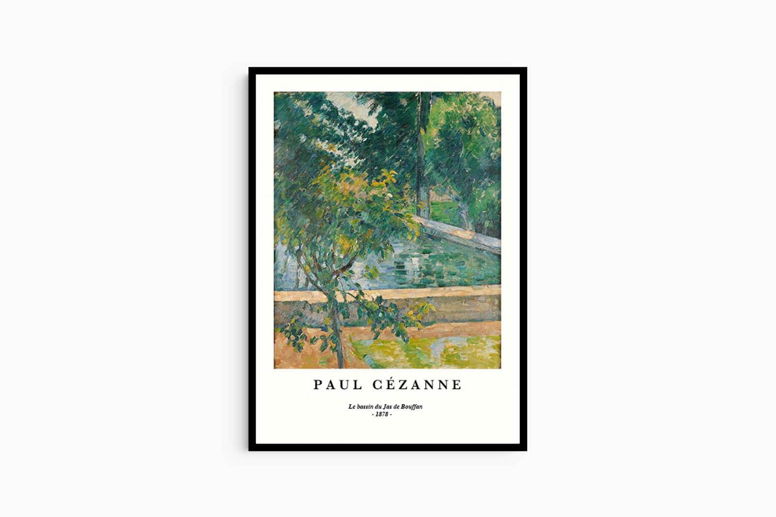 "Paul Cezanne - Le Bassin du Jas de Bouffan Poster - Hakyarts"