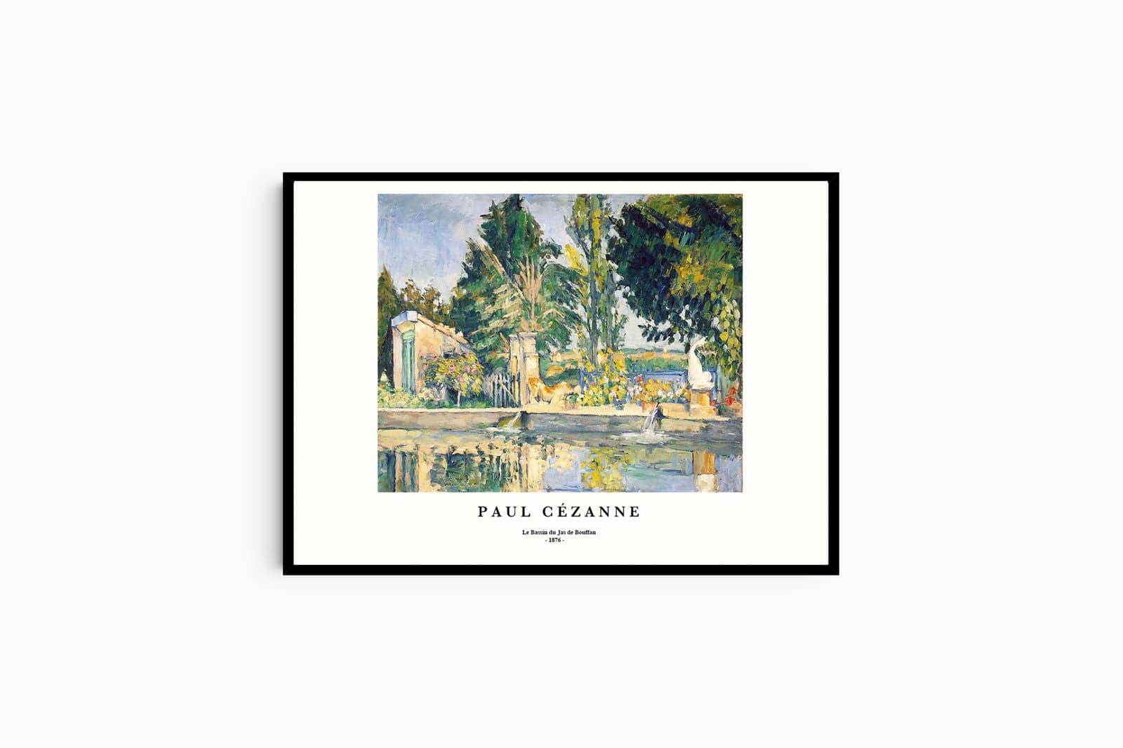 "Paul Cezanne - Le Bassin du Jas de Bouffan Poster - Hakyarts"