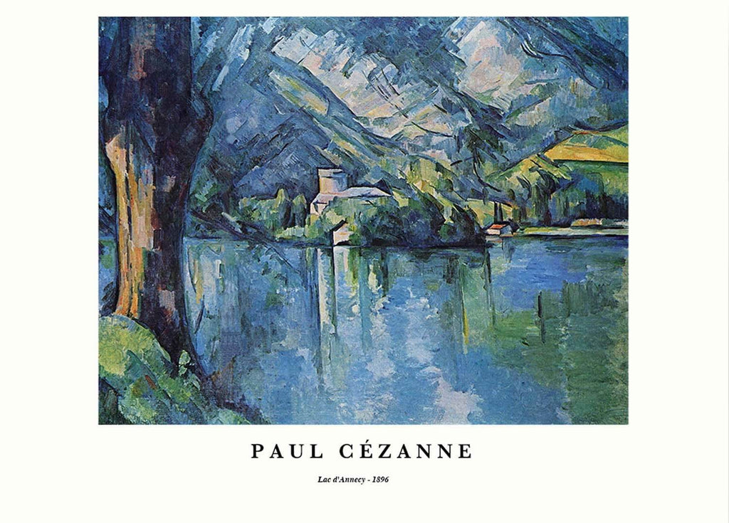Set of 4 Timeless Art Prints – Cézanne, Picasso, Zen Calligraphy & French Landscape