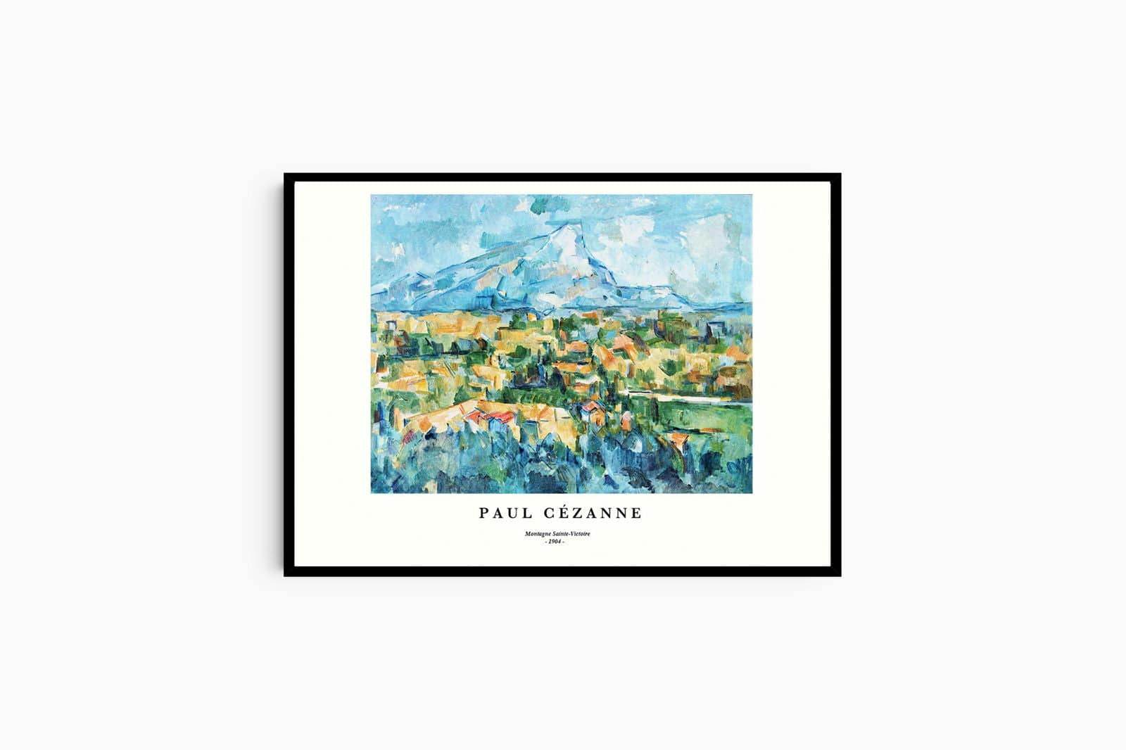 "Paul Cezanne - Montage Sainte-Victoire Poster - Hakyarts"