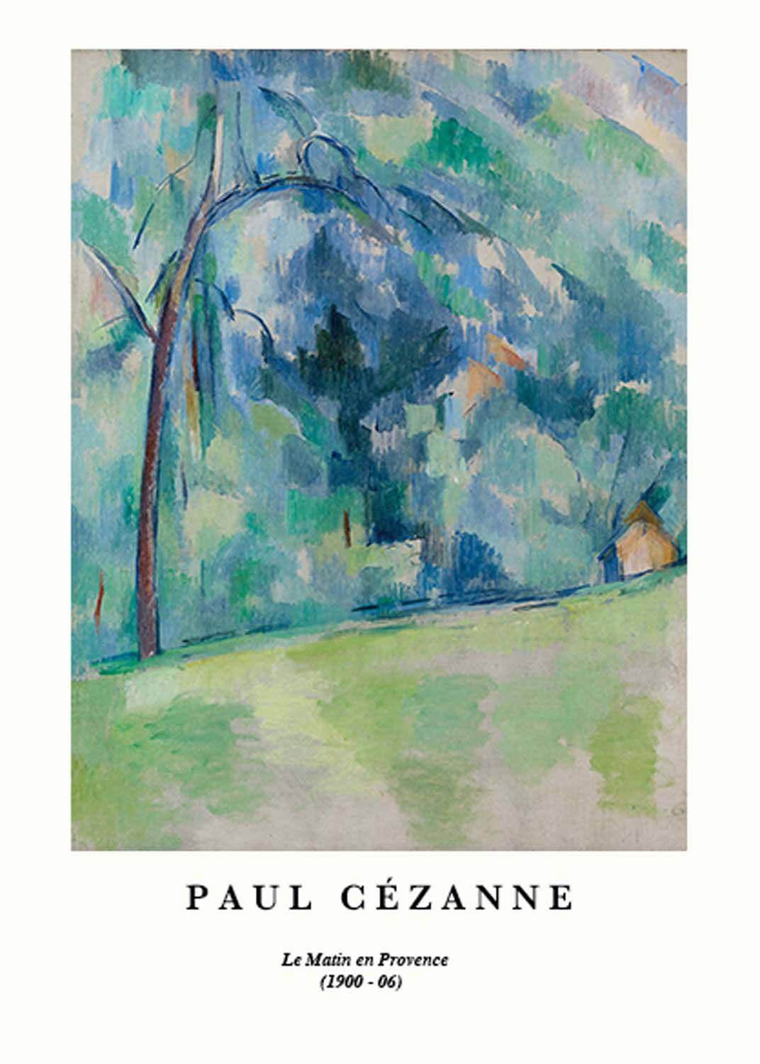 "Paul Cezanne - Le Matin en Provence Poster - Hakyarts"