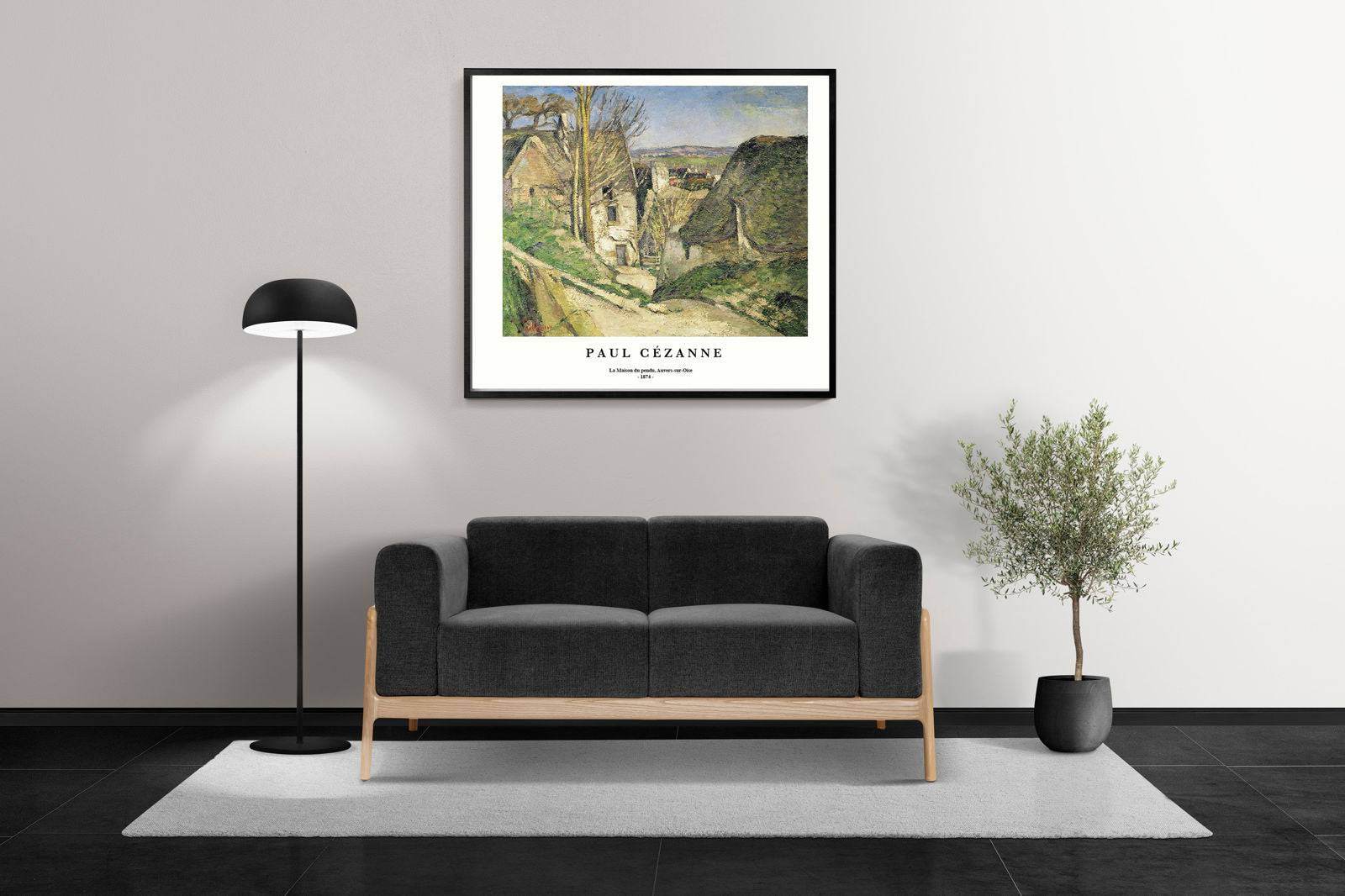 "Paul Cezanne - La Maison du pendu, Auvers-sur-Oise Poster - Hakyarts"