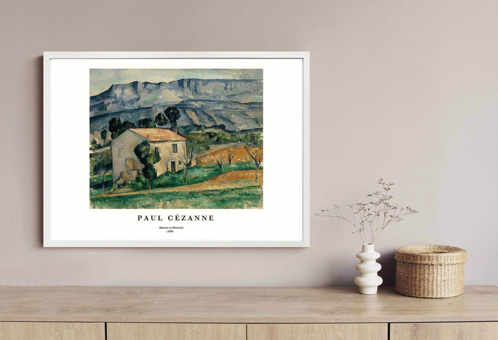 "Paul Cezanne - Maison en Provence Poster - Hakyarts"