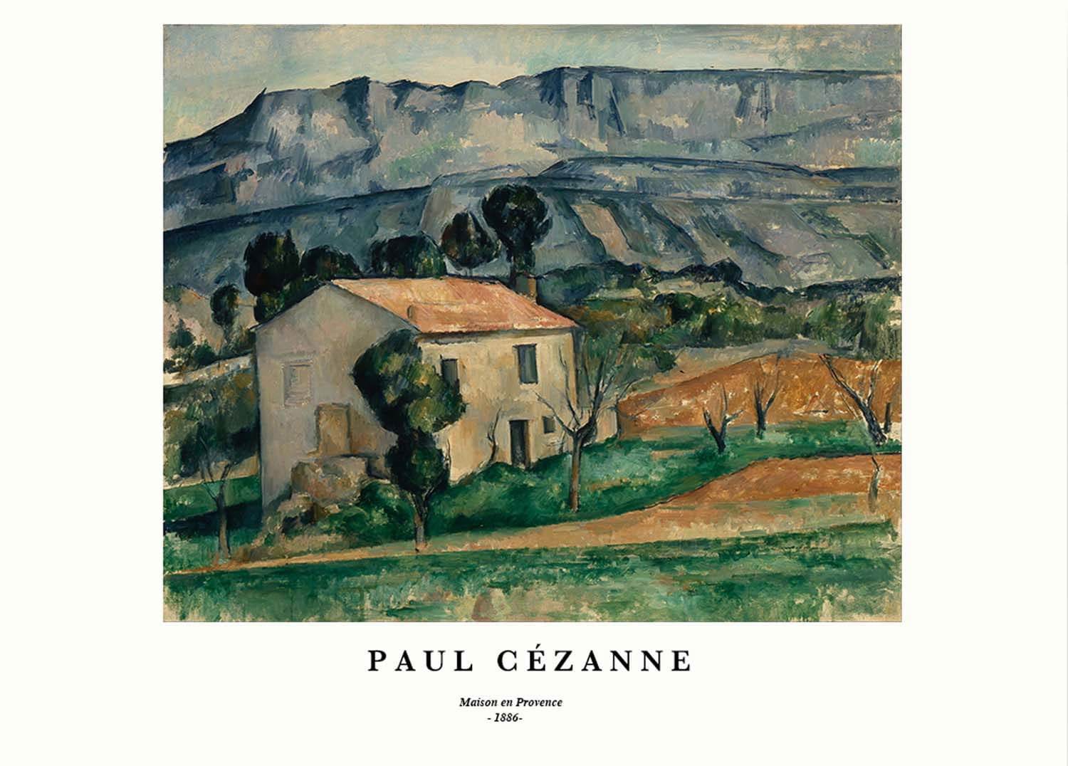 "Paul Cezanne - Maison en Provence Poster - Hakyarts"