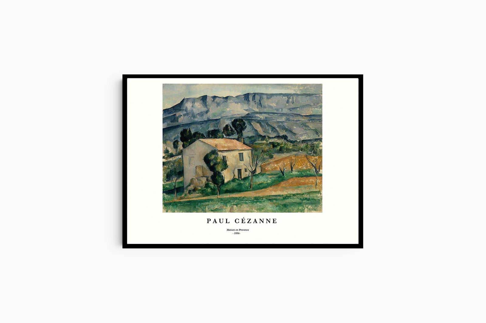"Paul Cezanne - Maison en Provence Poster - Hakyarts"