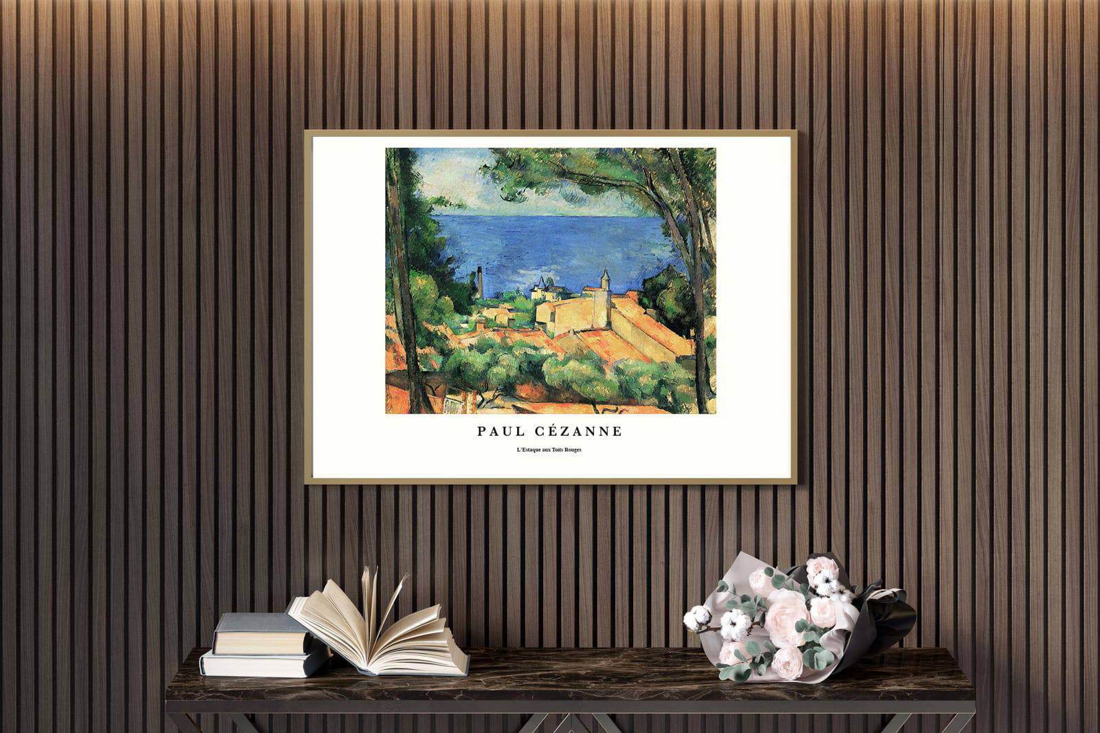 "Paul Cezanne - L'Estaque Aux Toits Rouges Poster - Hakyarts"