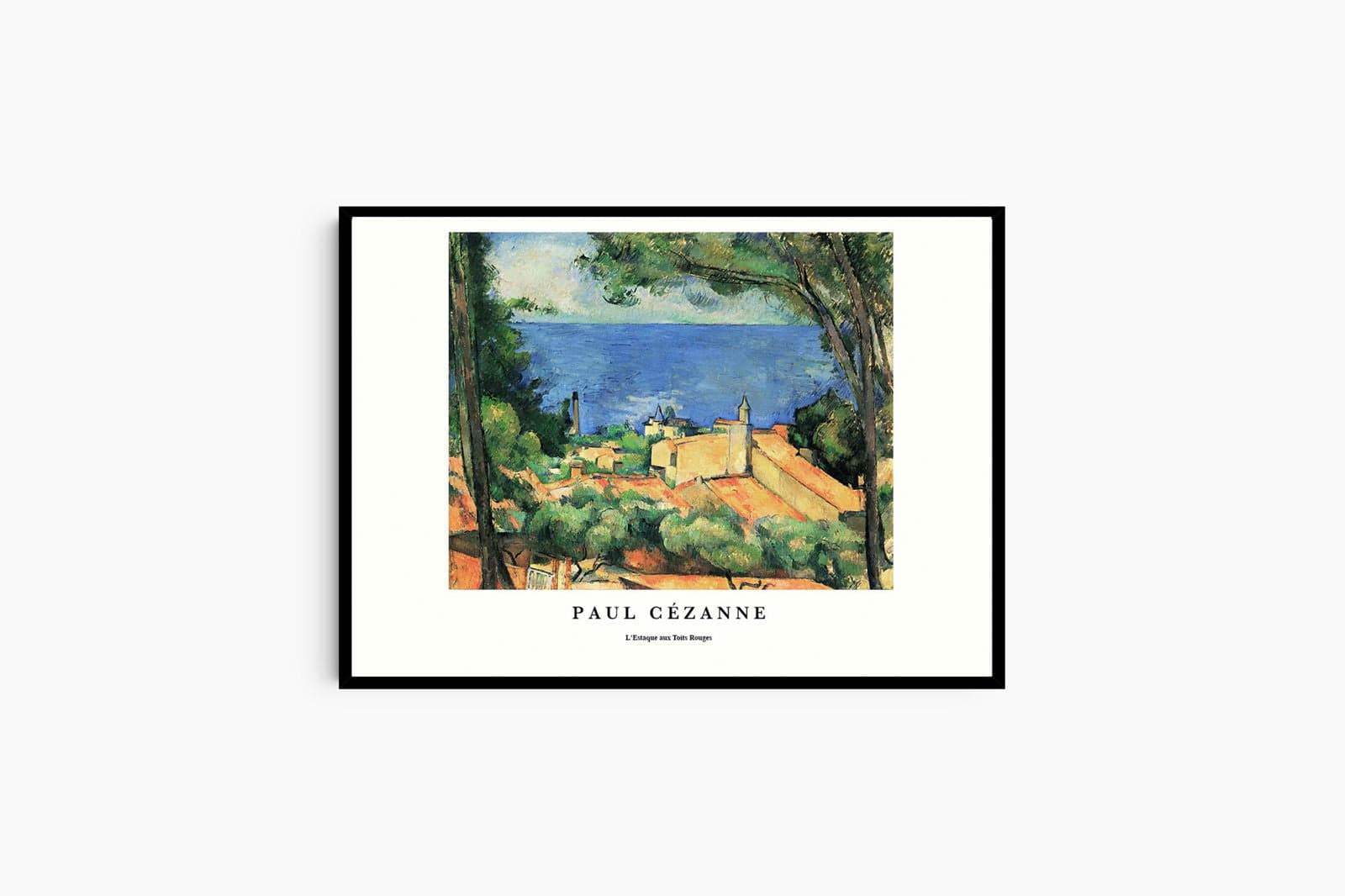 "Paul Cezanne - L'Estaque Aux Toits Rouges Poster - Hakyarts"
