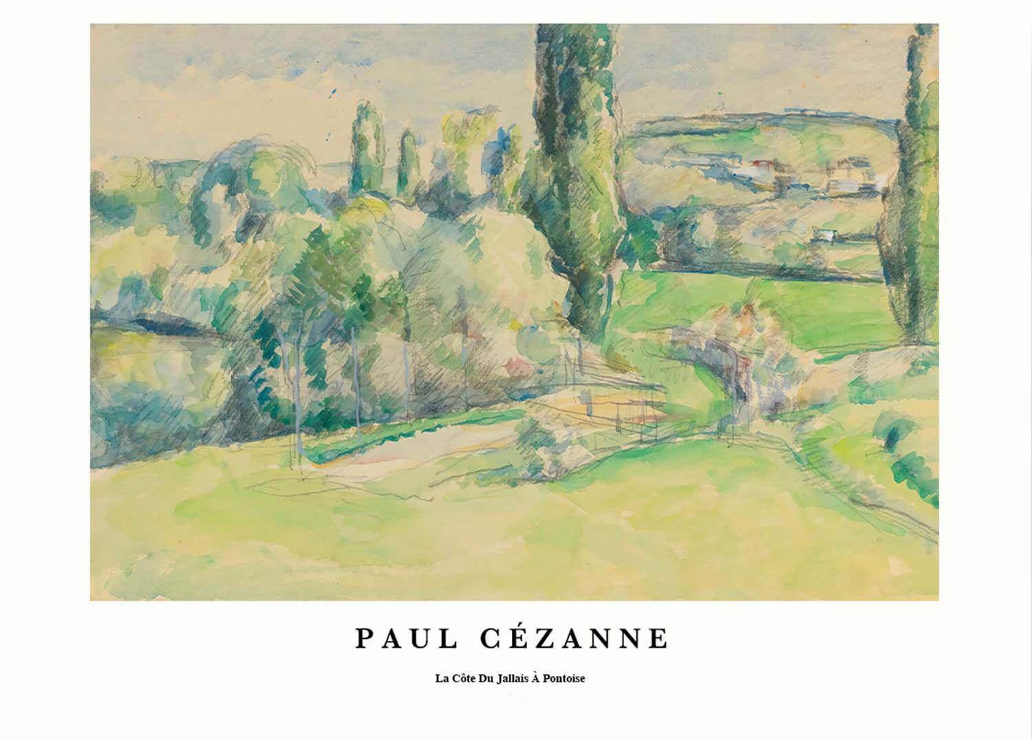 "Paul Cezanne - La C√¥te du Jallais Pontoise Poster - Hakyarts"