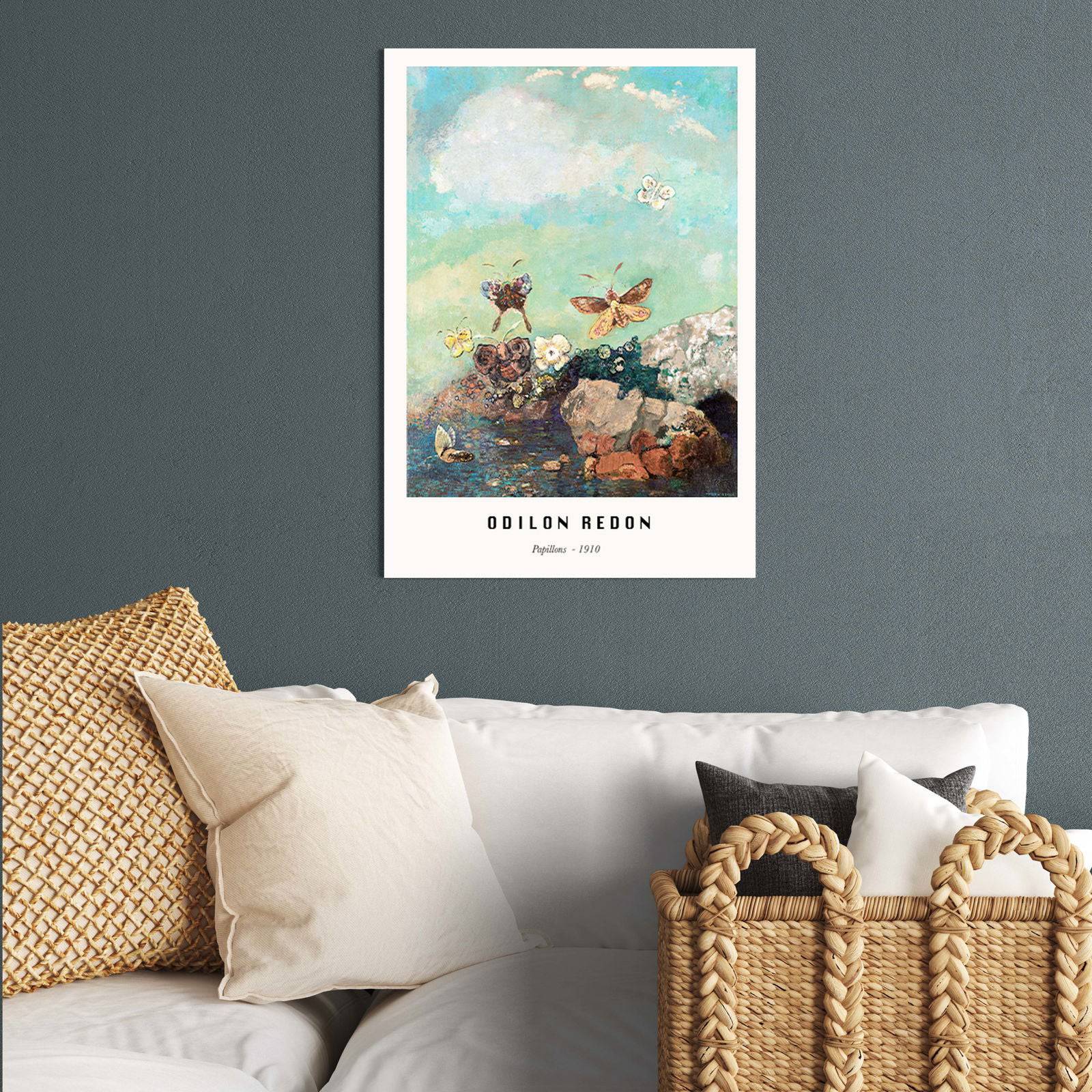 "Odilon Redon - Papillons Poster"