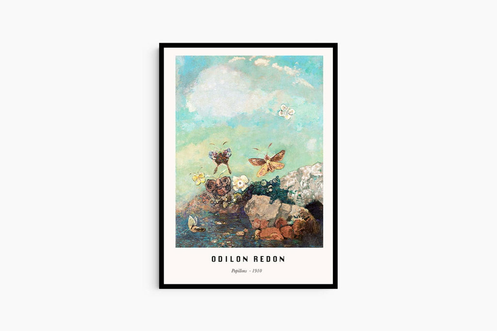 "Odilon Redon - Papillons Poster"