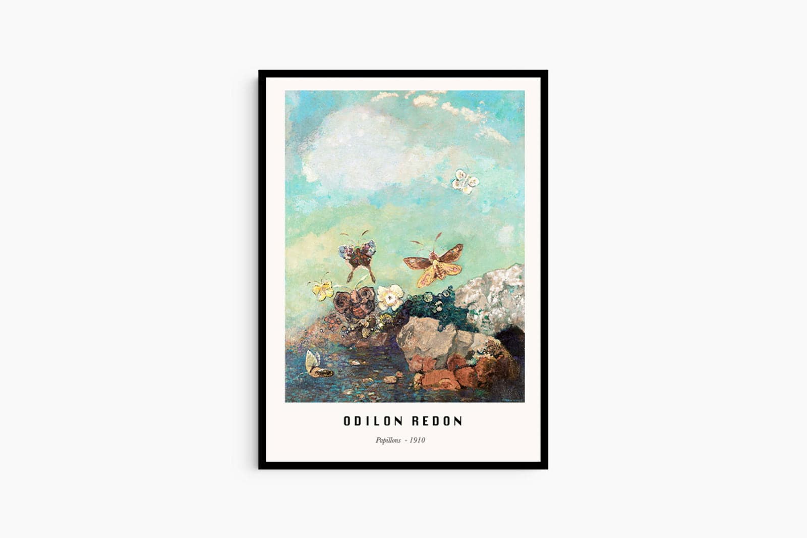 "Odilon Redon - Papillons Poster"