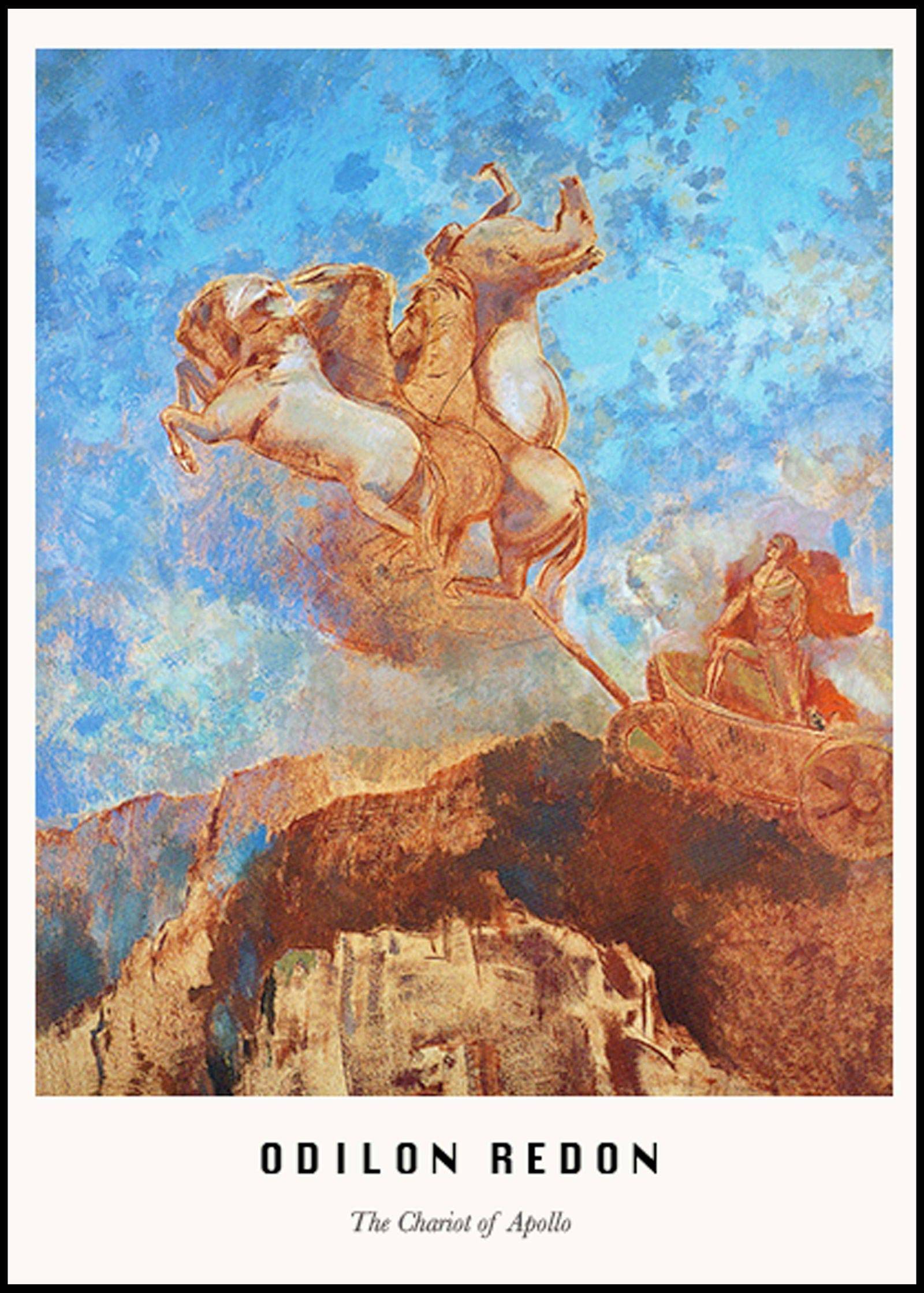 "Odilon Redon - The Chariot of Apollo Poster"