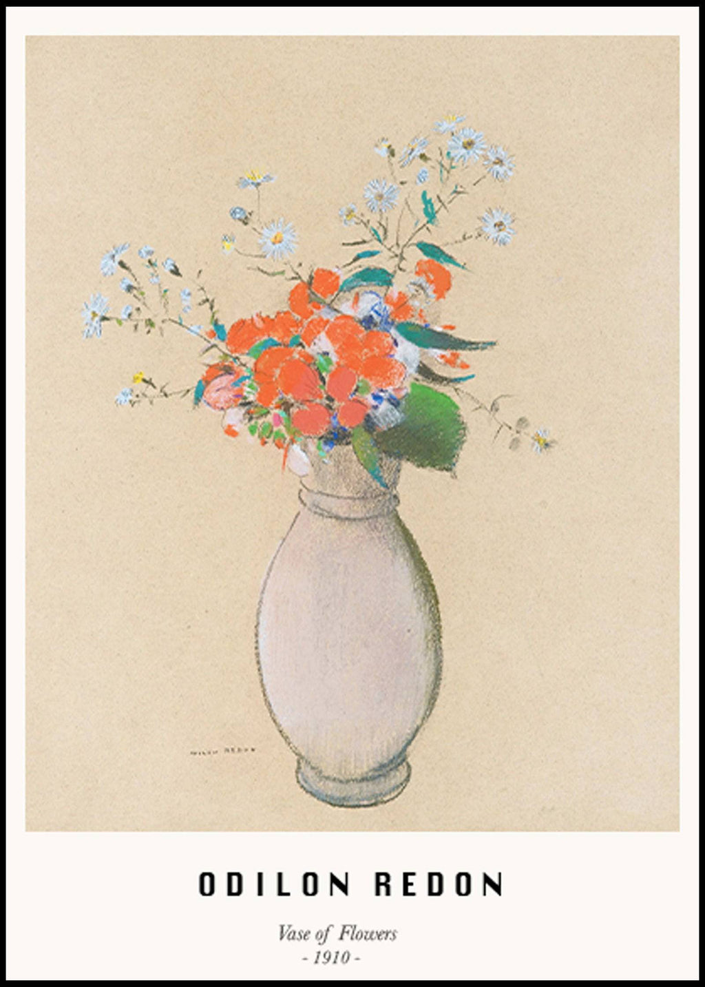 "Odilon Redon - Vase de Fleurs Poster"