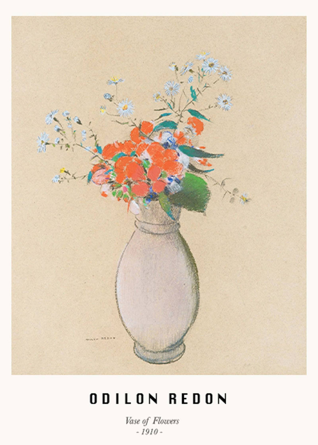 "Odilon Redon - Vase de Fleurs Poster"