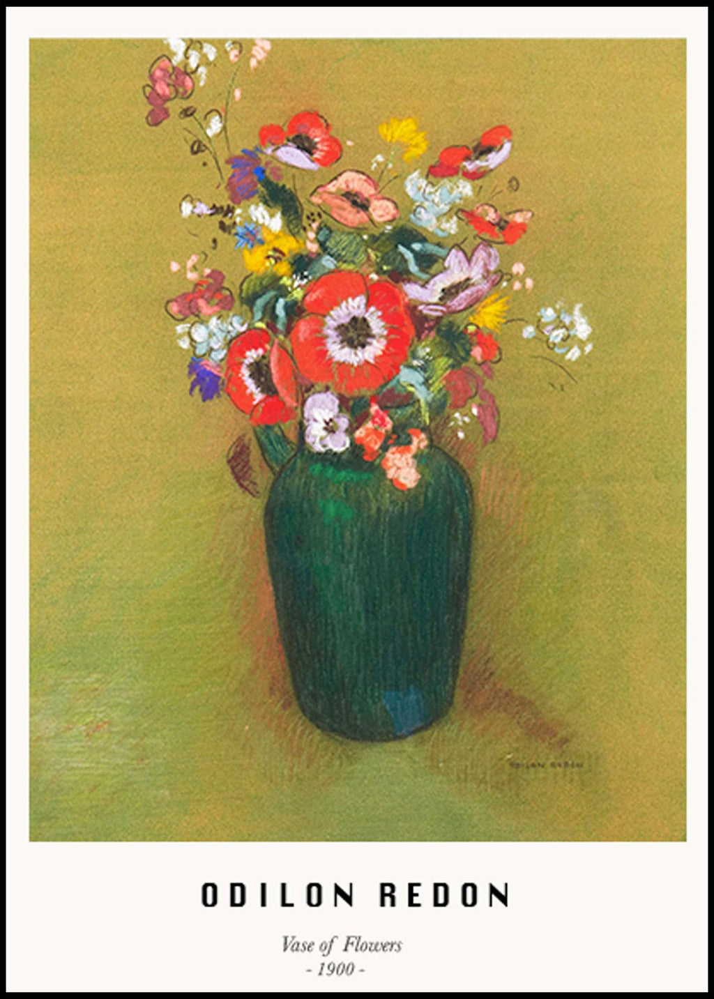 "Odilon Redon - Vase of Flowers Poster"