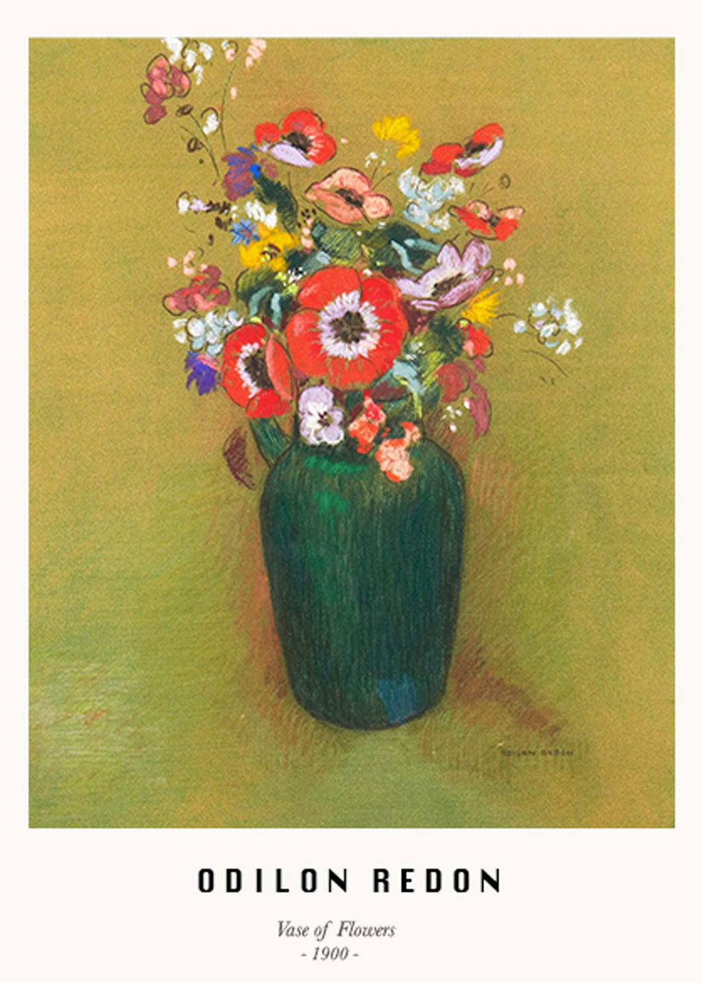 "Odilon Redon - Vase of Flowers Poster"