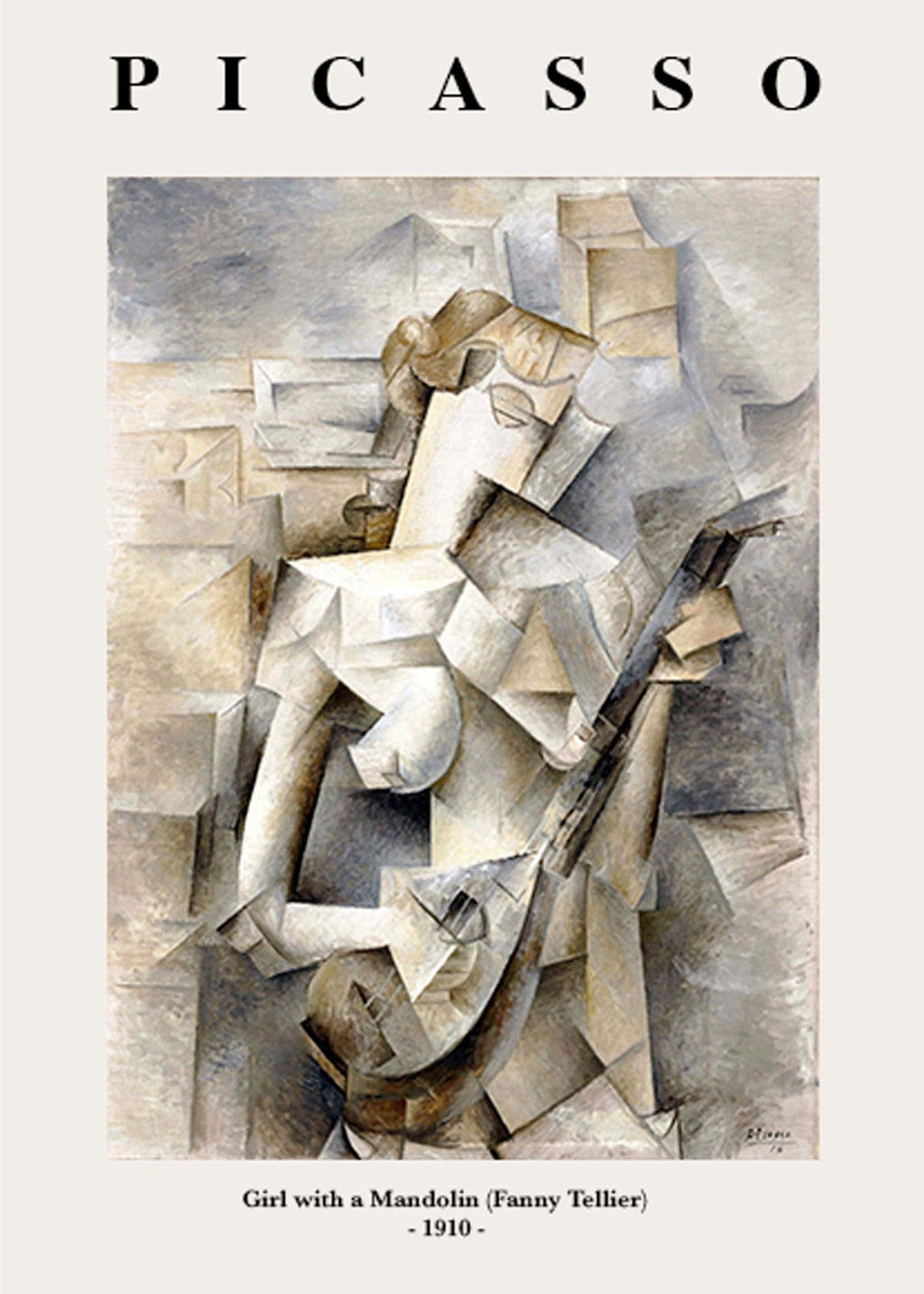 Set of 4 Terracotta Vessel Study II, Graceful Reflection, Girl with a Mandolin & Striped Vase | Contemporary Still Life, Figurative & Cubist Wall Art Prints