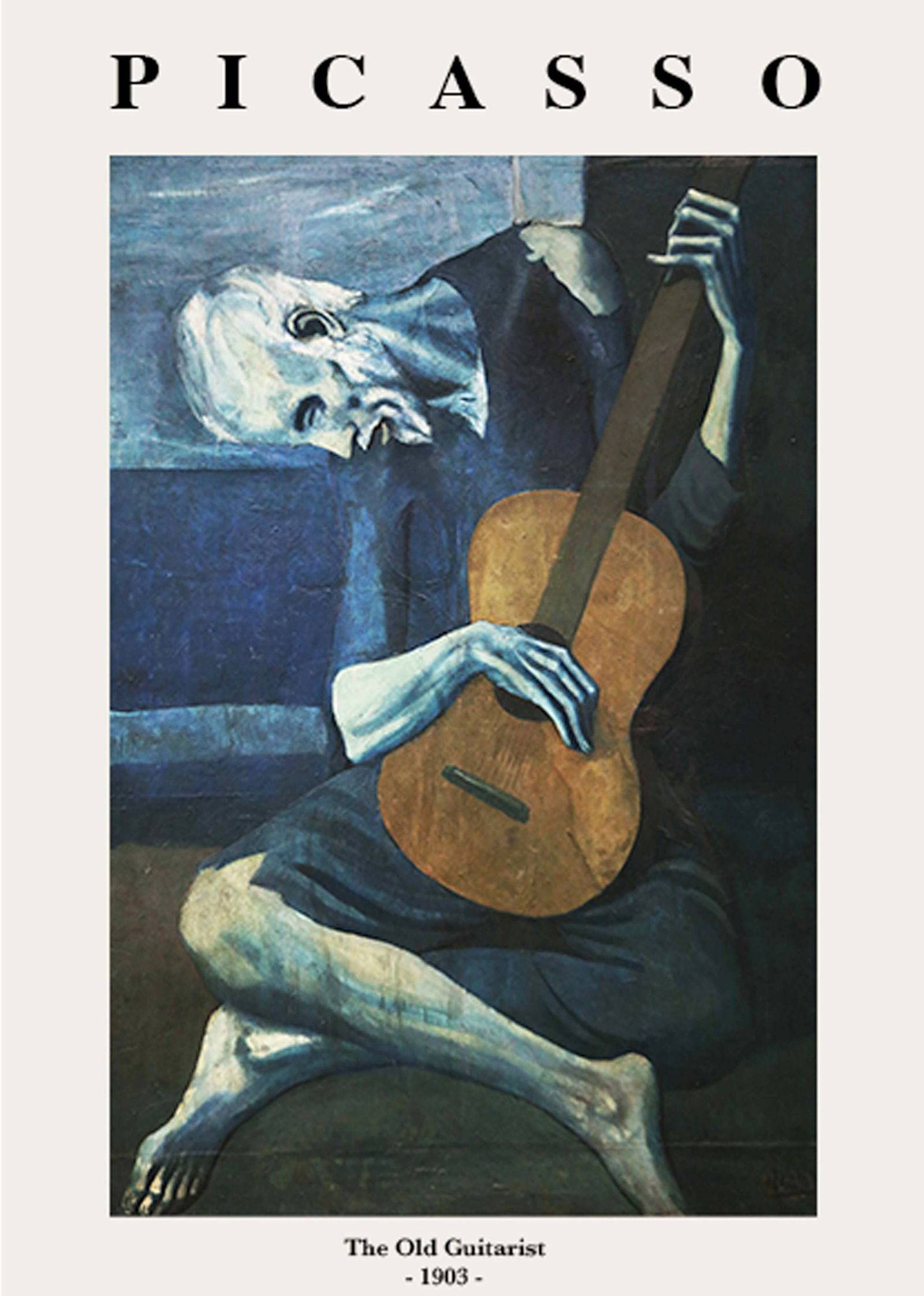 "Pablo Picasso - Two Old Guitarist Poster"