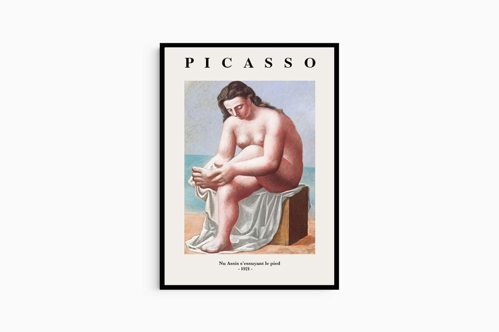 "Pablo Picasso - Nu Assis S'essuyant Le Pied Poster"