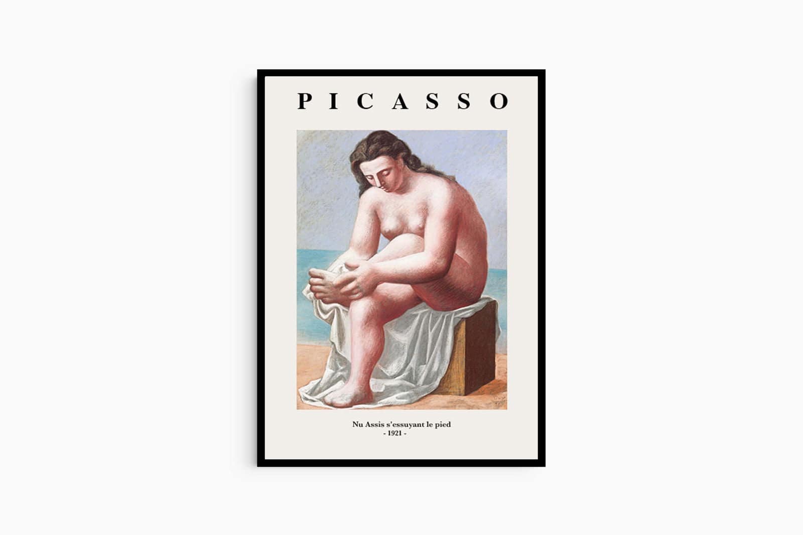 "Pablo Picasso - Nu Assis S'essuyant Le Pied Poster"