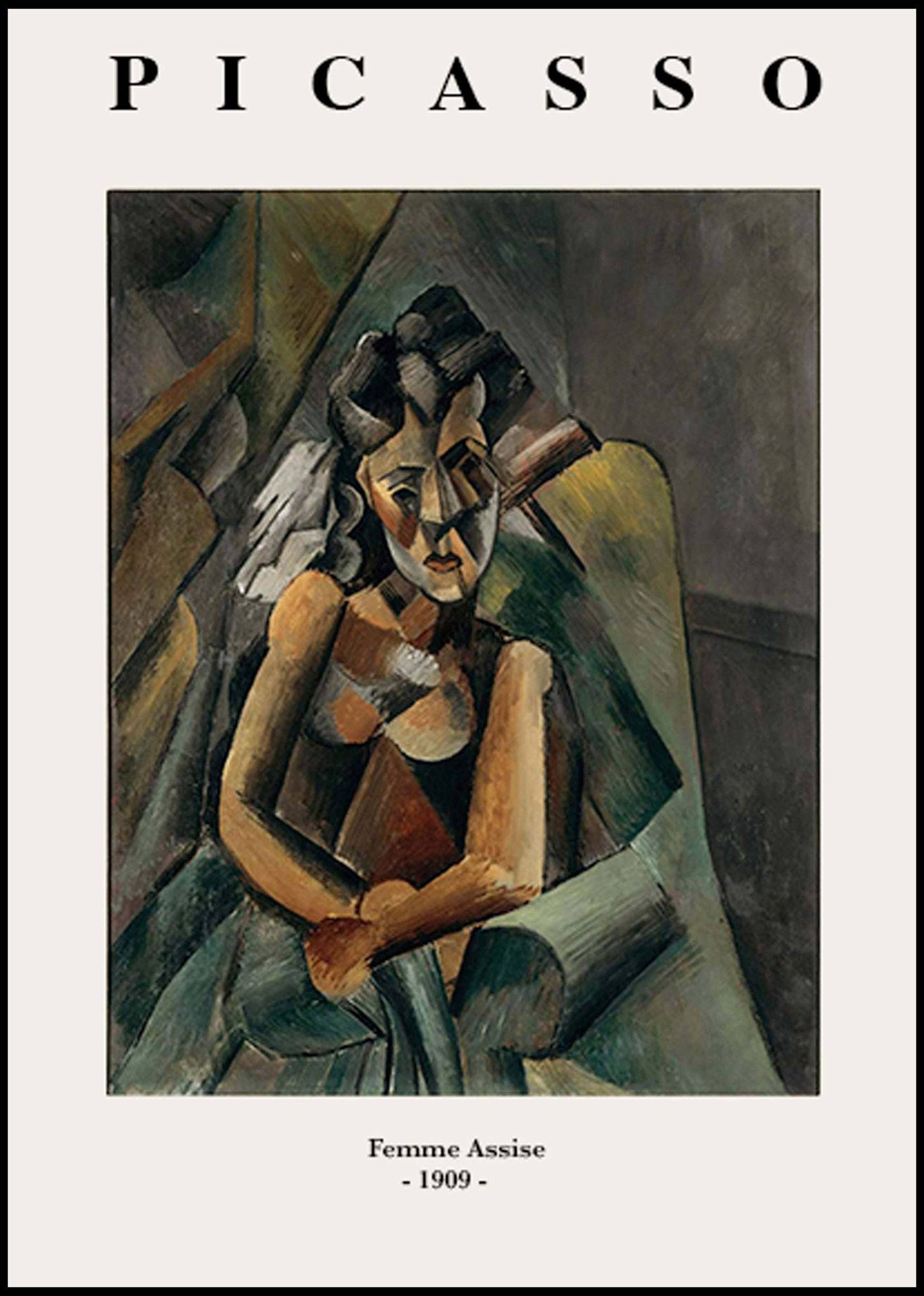 "Pablo Picasso - Femme Assise Poster"