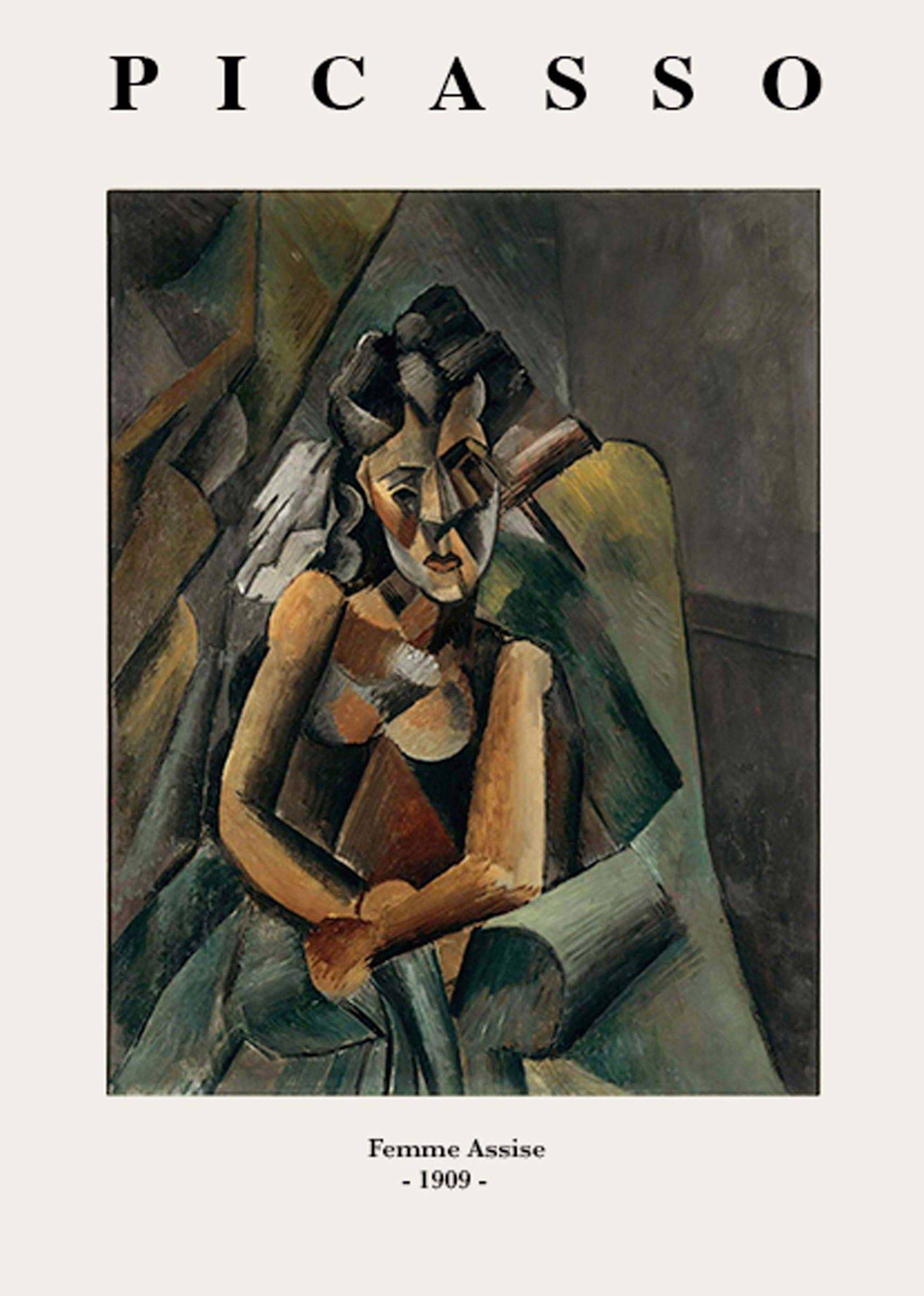 "Pablo Picasso - Femme Assise Poster"