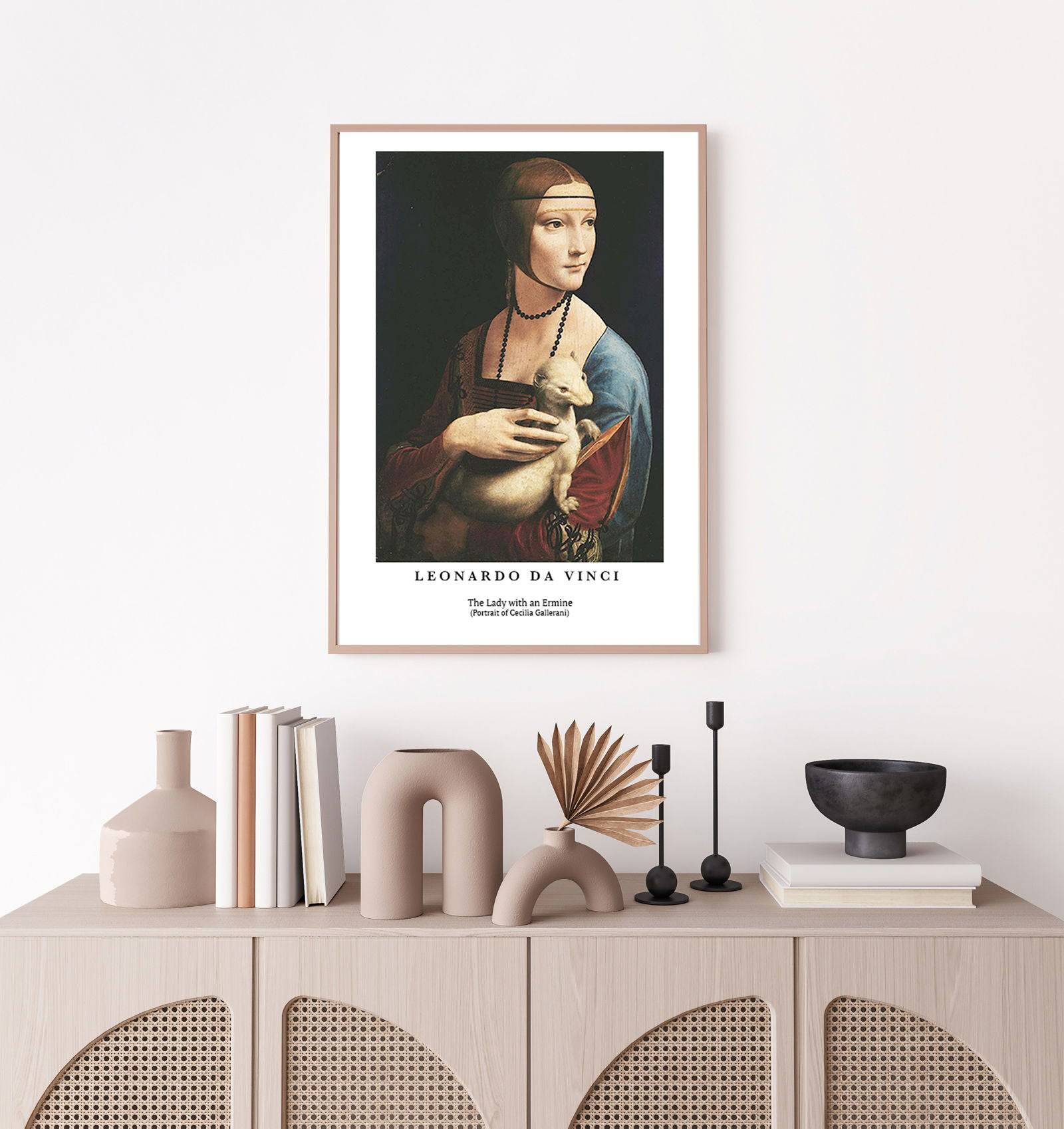 "Leonardo da Vinci - The Lady with an Ermine Poster"