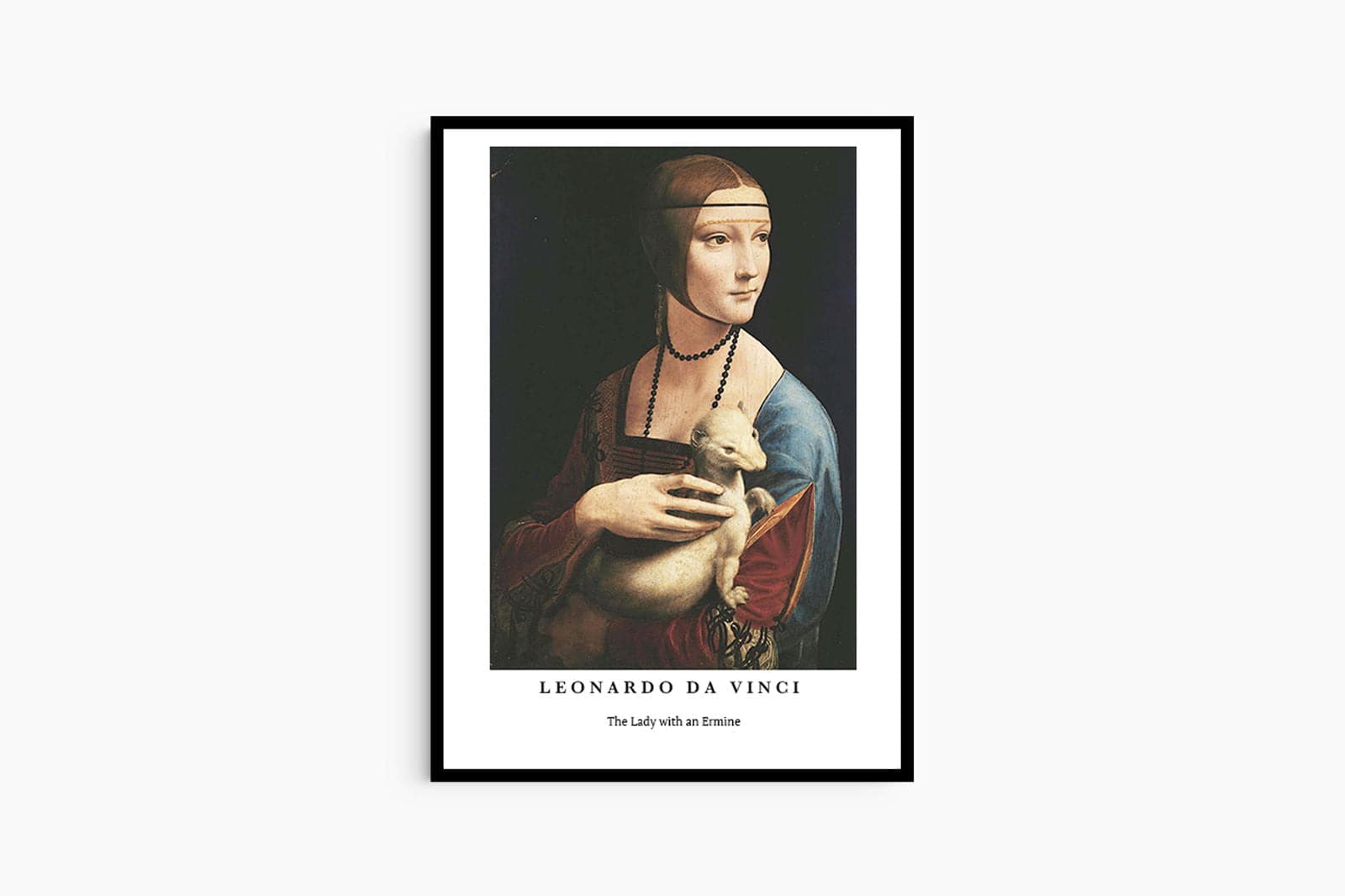 "Leonardo da Vinci - The Lady with an Ermine Poster"