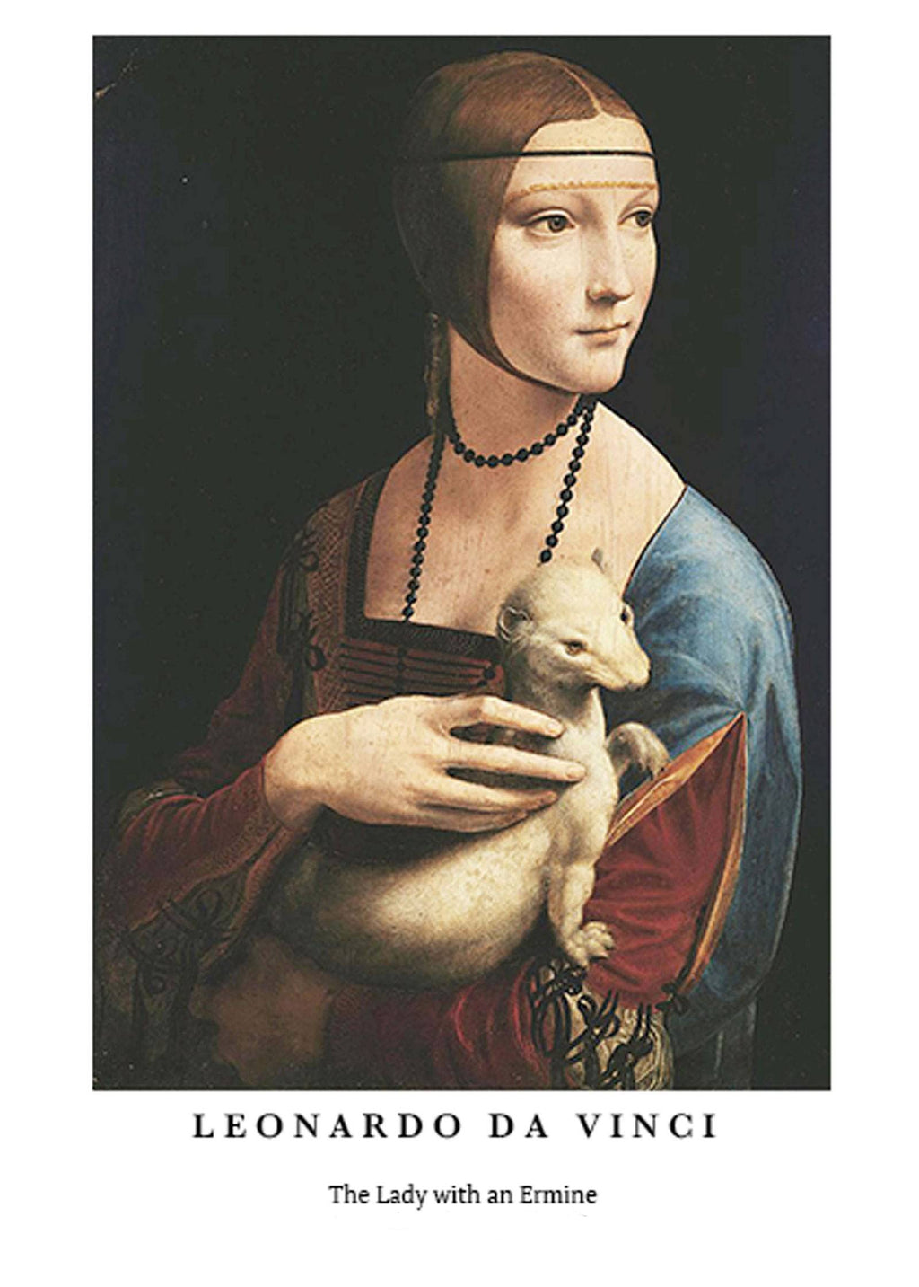 "Leonardo da Vinci - The Lady with an Ermine Poster"